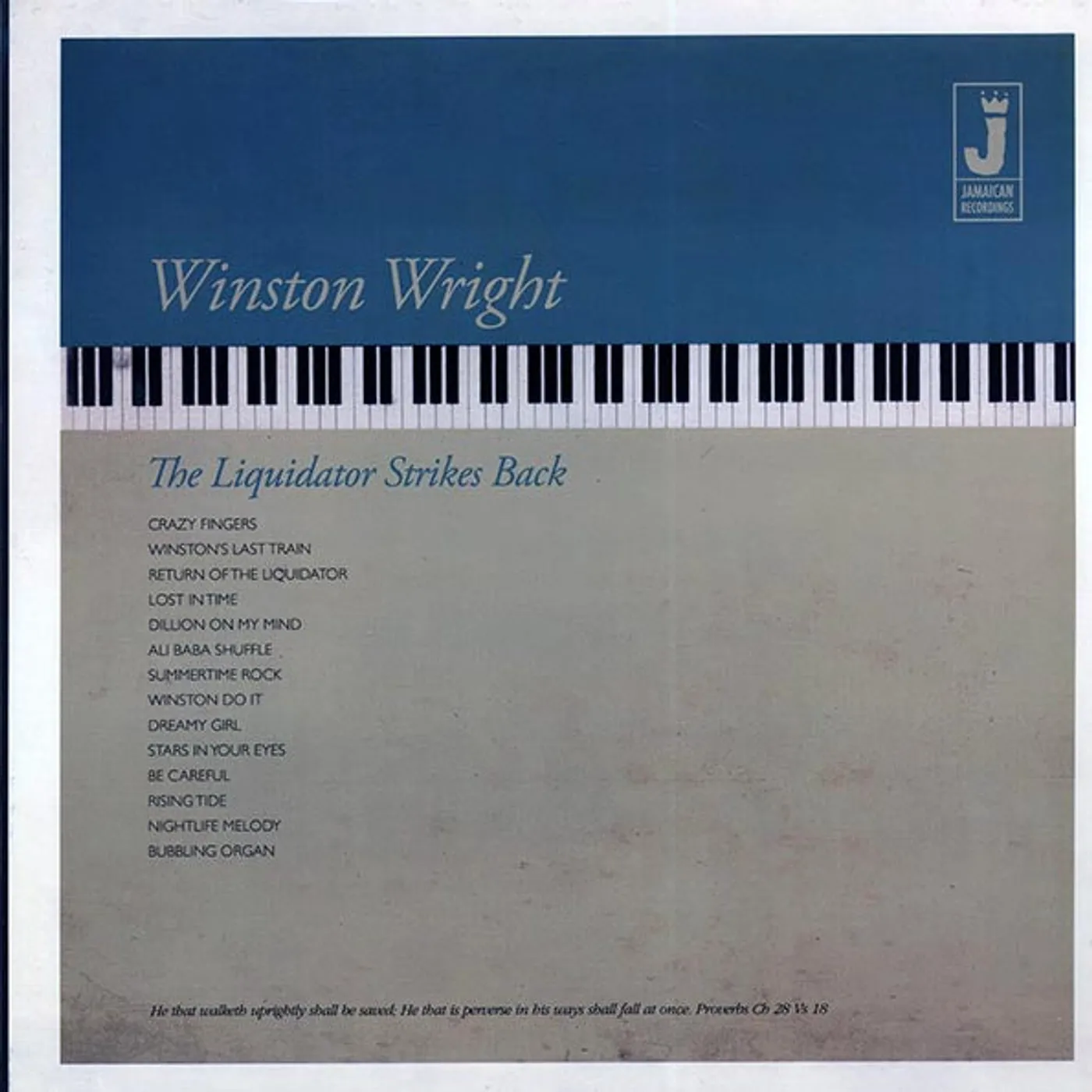Winston Wright  LP -  The Liquidator Strikes Back (180g) (Vinyl)