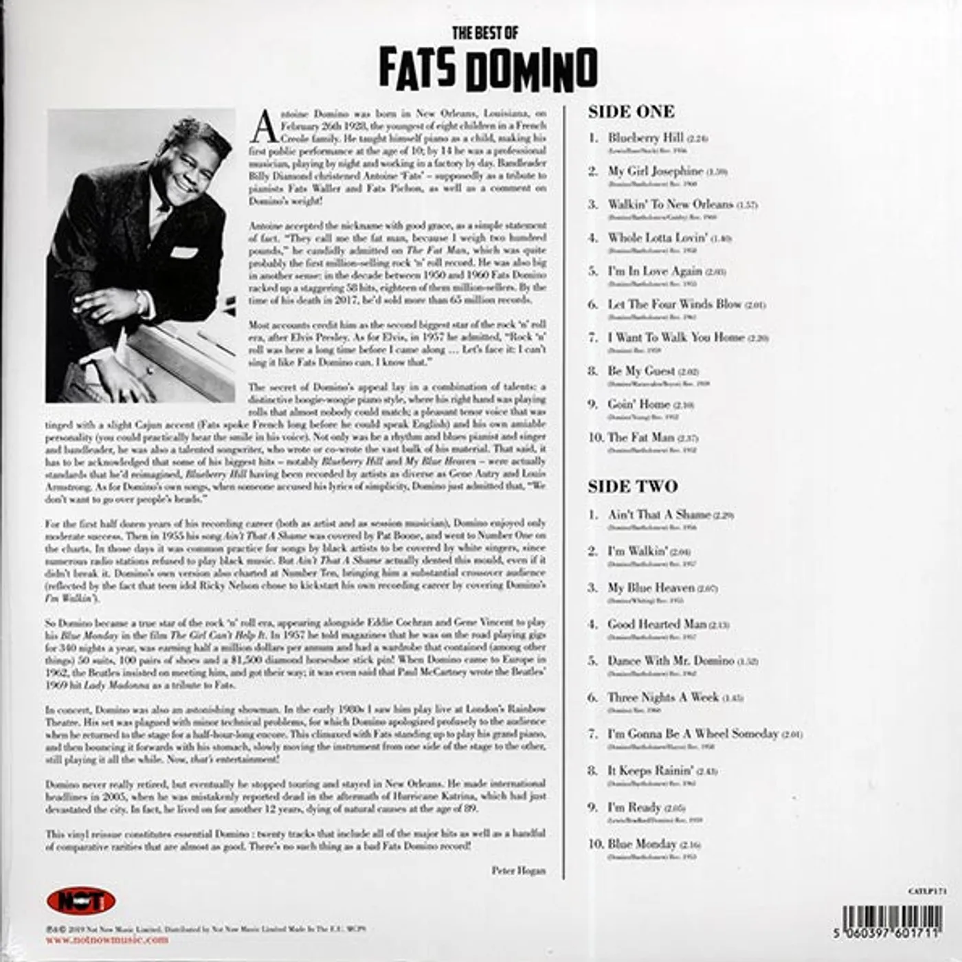 Fats Domino  LP -  The Best Of Fats Domino (180g) (Vinyl)