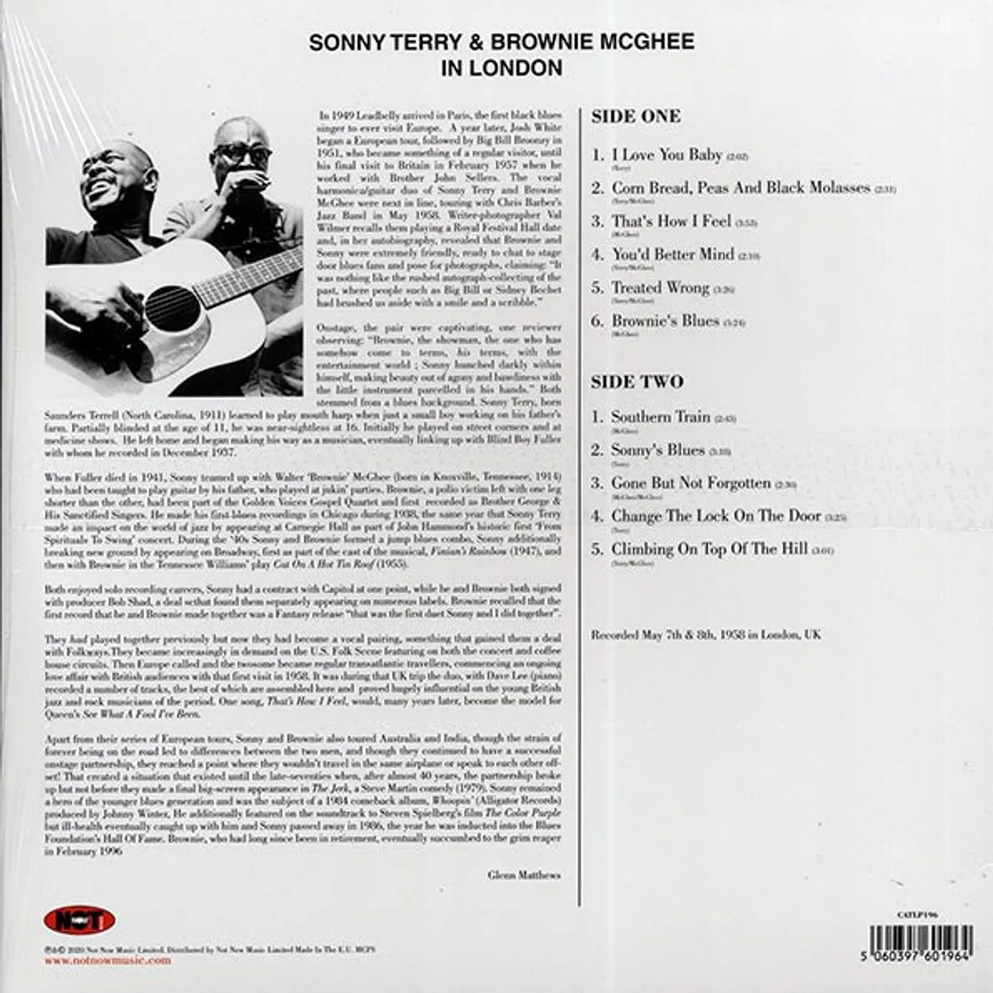 Brownie McGhee, Sonny Terry  LP -  In London (180g) (Vinyl)