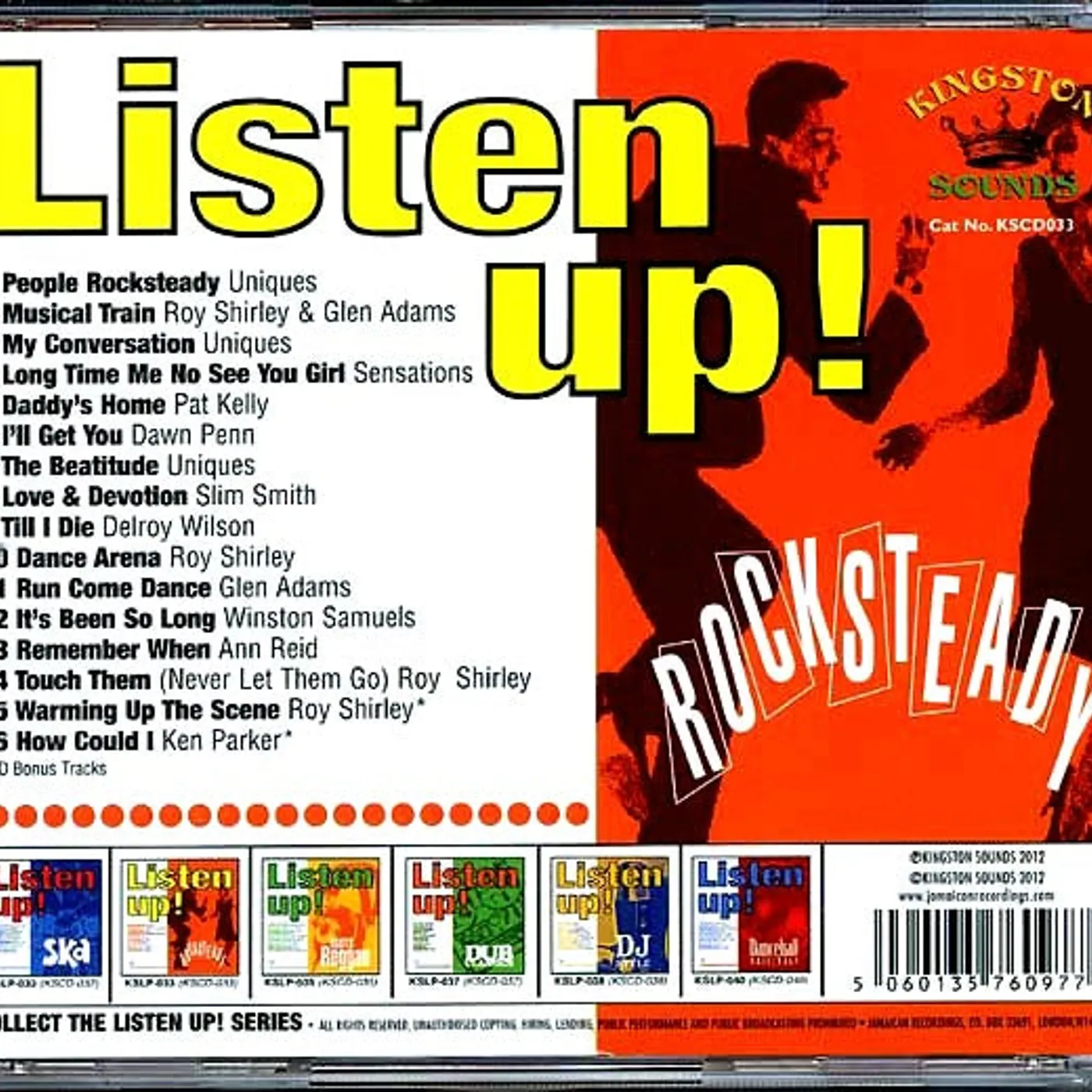 The Uniques, Slim Smith, Dawn Penn, Pat Kelly, Etc.  CD -  Listen Up: Rock Steady