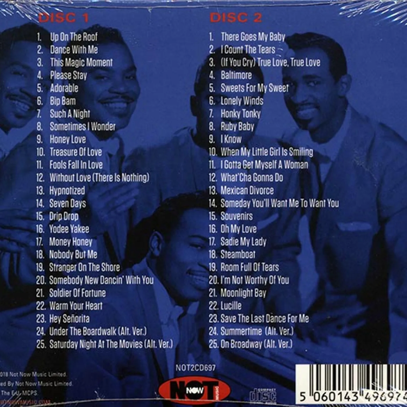 The Drifters  CD -  The Very Best Of The Drifters: 50 Greatest Songs (50 tracks) (2xCD) (deluxe 3 fold digipak)