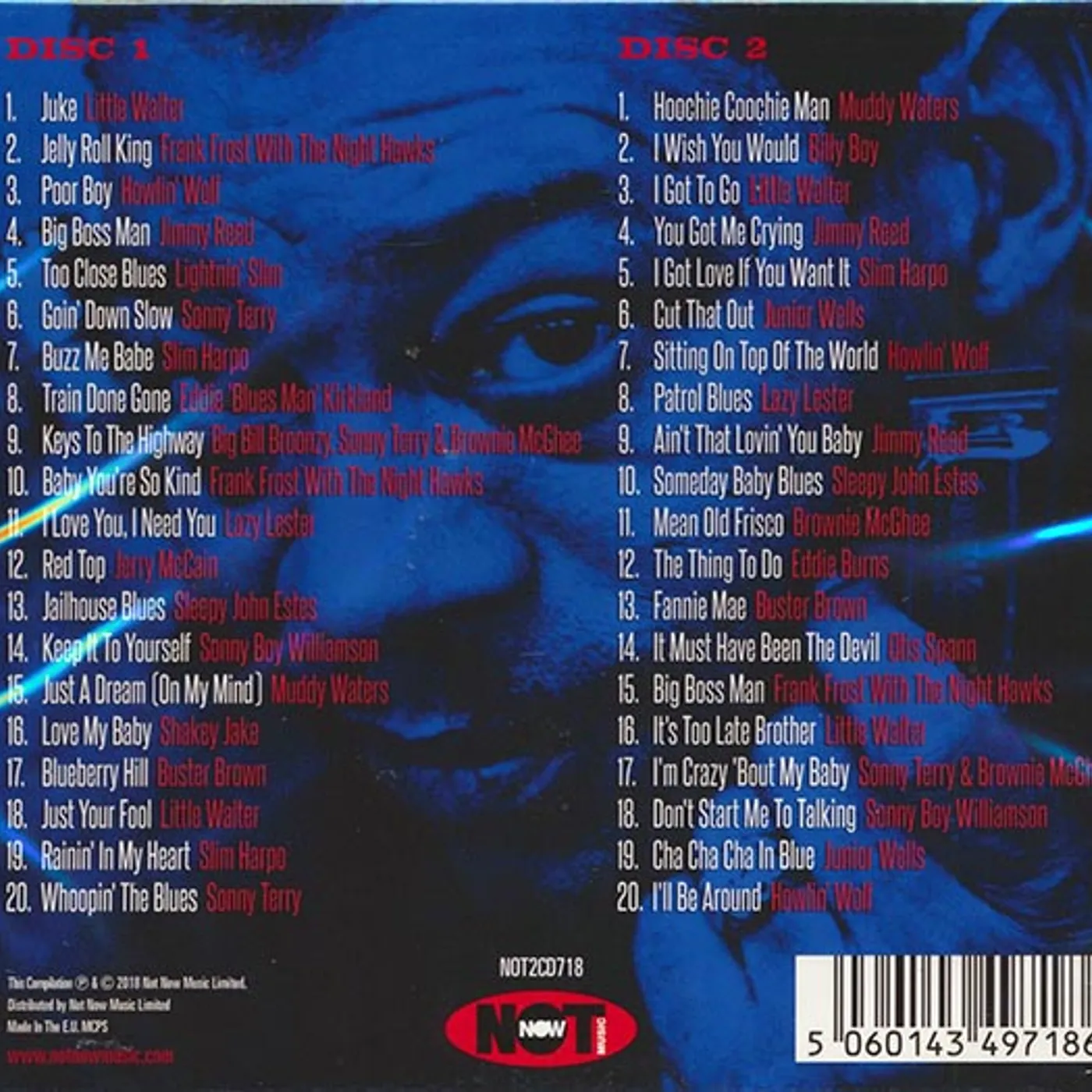 Howlin' Wolf, Slim Harpo, Junior Wells, Etc.  CD -  Harmonica Blues (40 tracks) (2xCD)