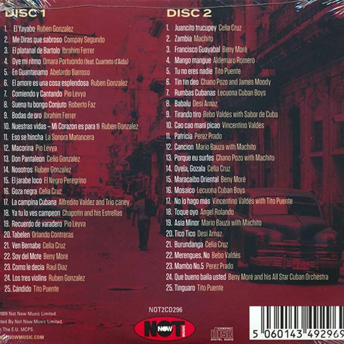 Various  CD -  Music That Inspired Buena Vista Social Club (50 tracks) (2xCD)