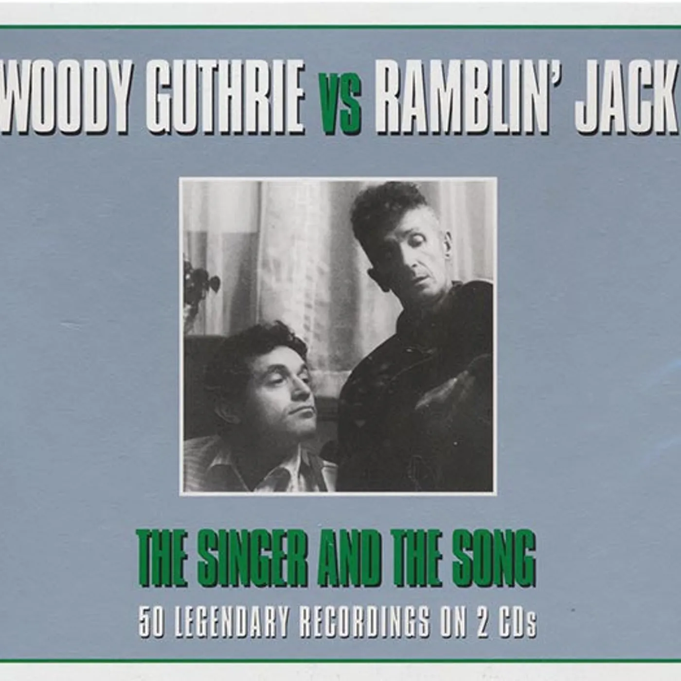 Woody Guthrie, Ramblin' Jack Elliott  CD -  Woody Guthrie Vs Ramblin' Jack: The Singer And The Song (50 tracks) (2xCD)