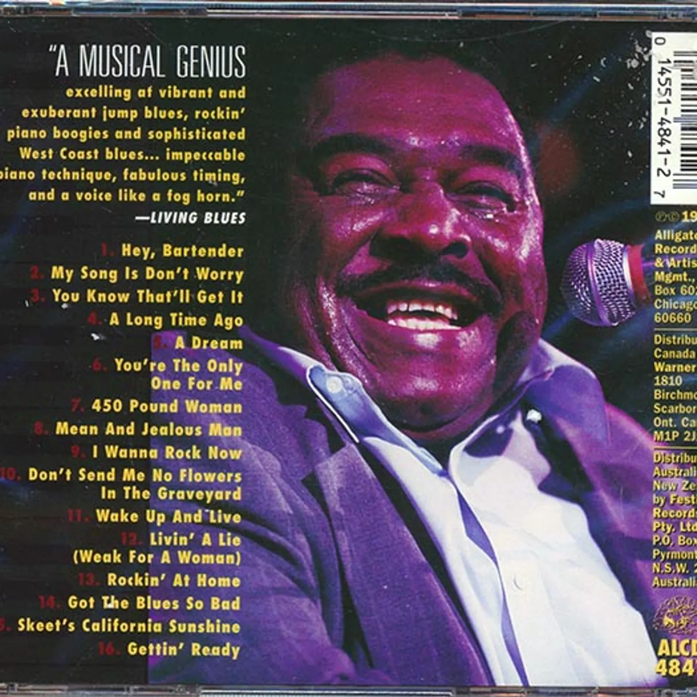 Floyd Dixon  CD -  Wake Up And Live!