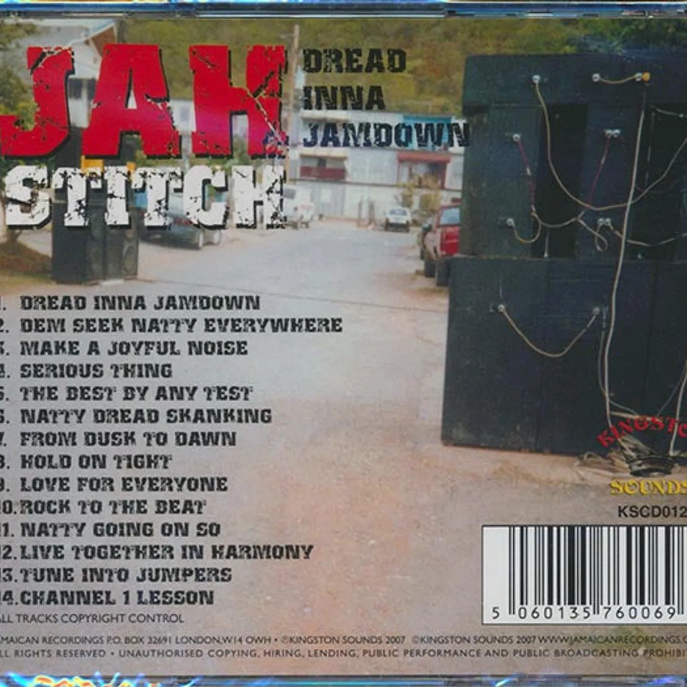 Jah Stitch  CD -  Dread Inna Jamdown