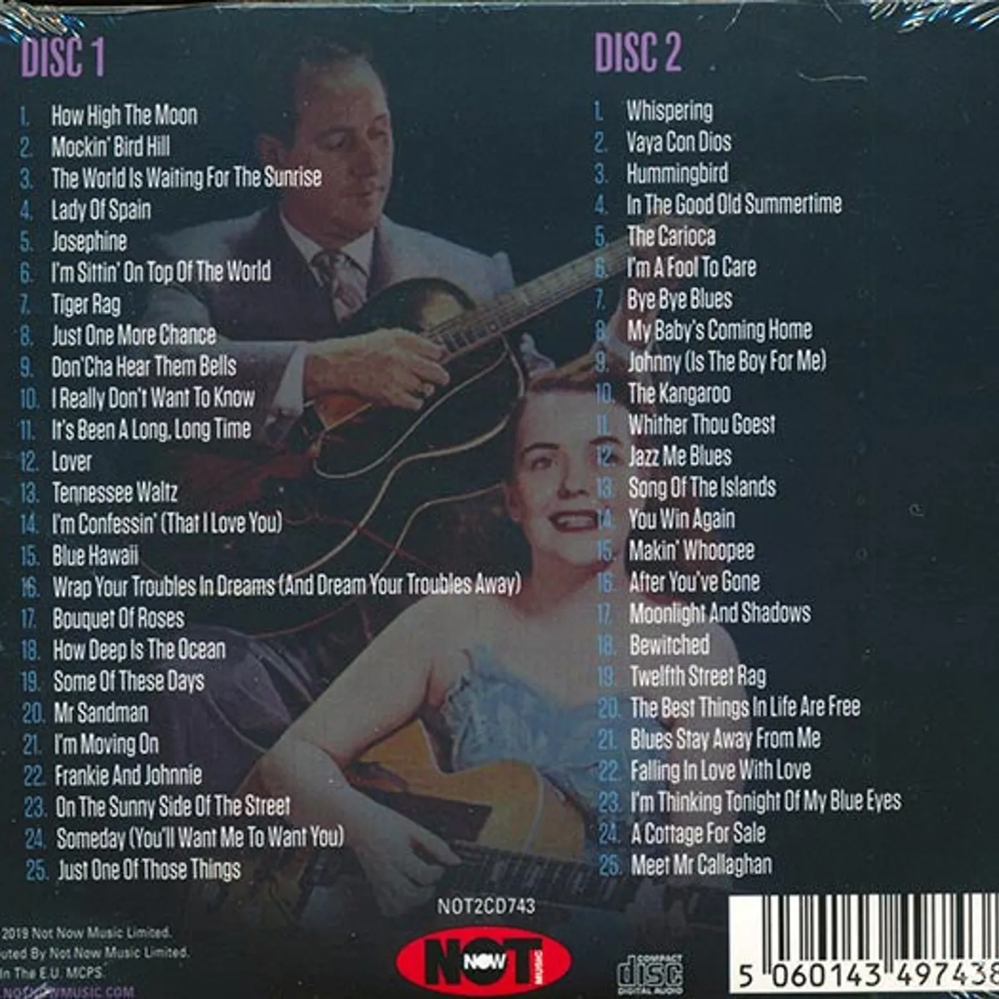 Les Paul, Mary Ford  CD -  The Very Best Of Les Paul & Mary Ford (50 tracks) (2xCD) (deluxe 3 fold digipak)