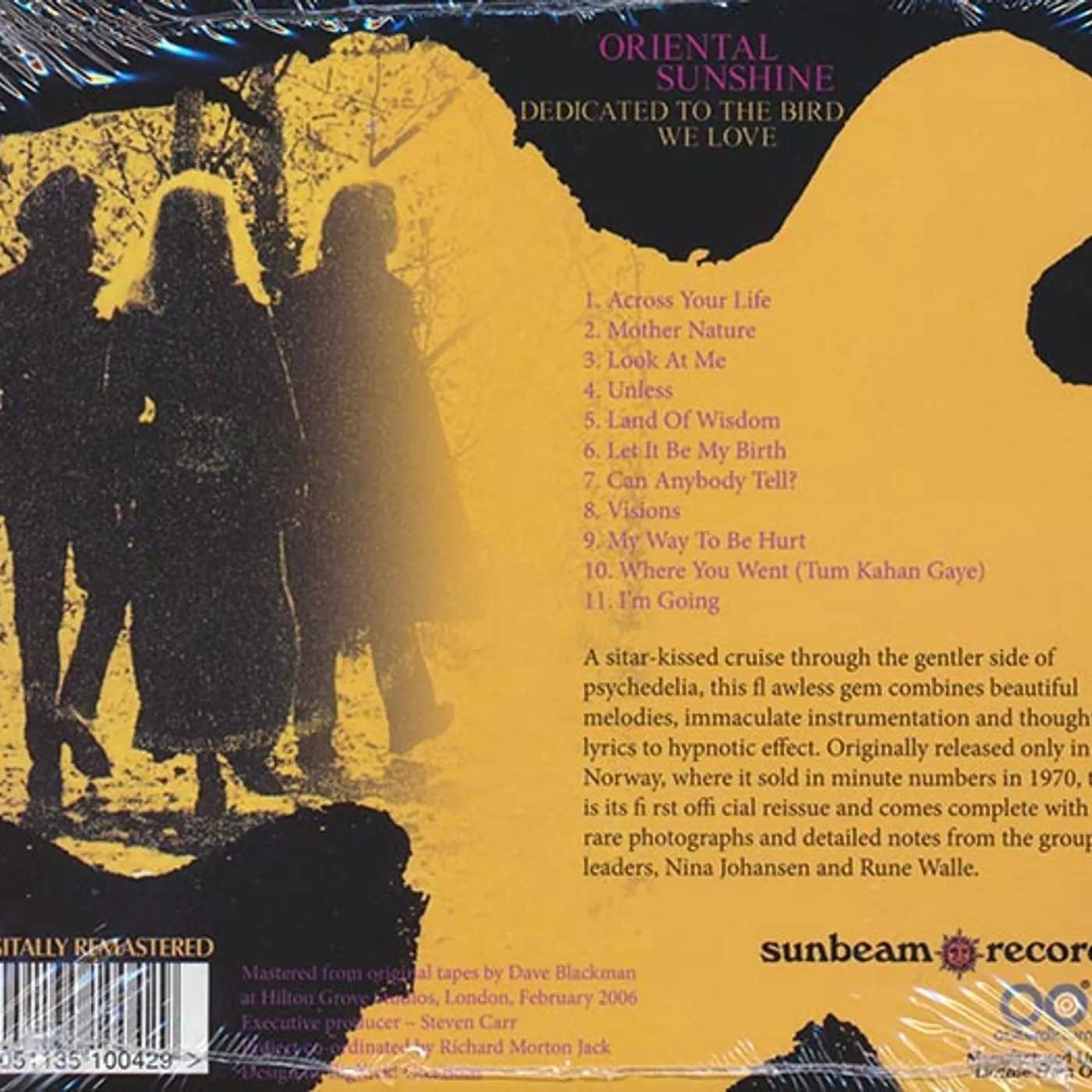 Oriental Sunshine  CD -  Dedicated To The Bird We Love (incl. large booklet) (remastered)