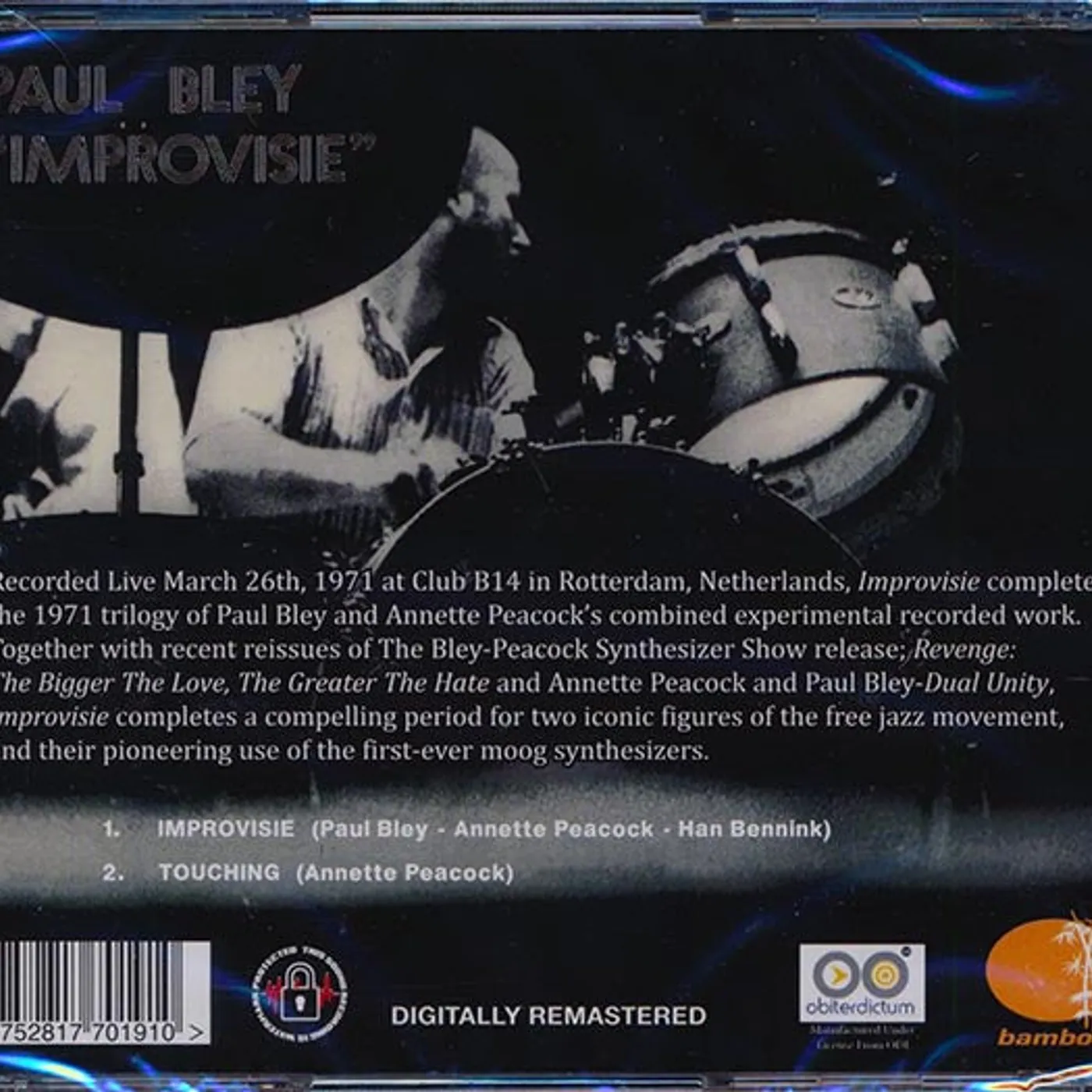 Paul Bley  CD -  Improvisie (remastered)
