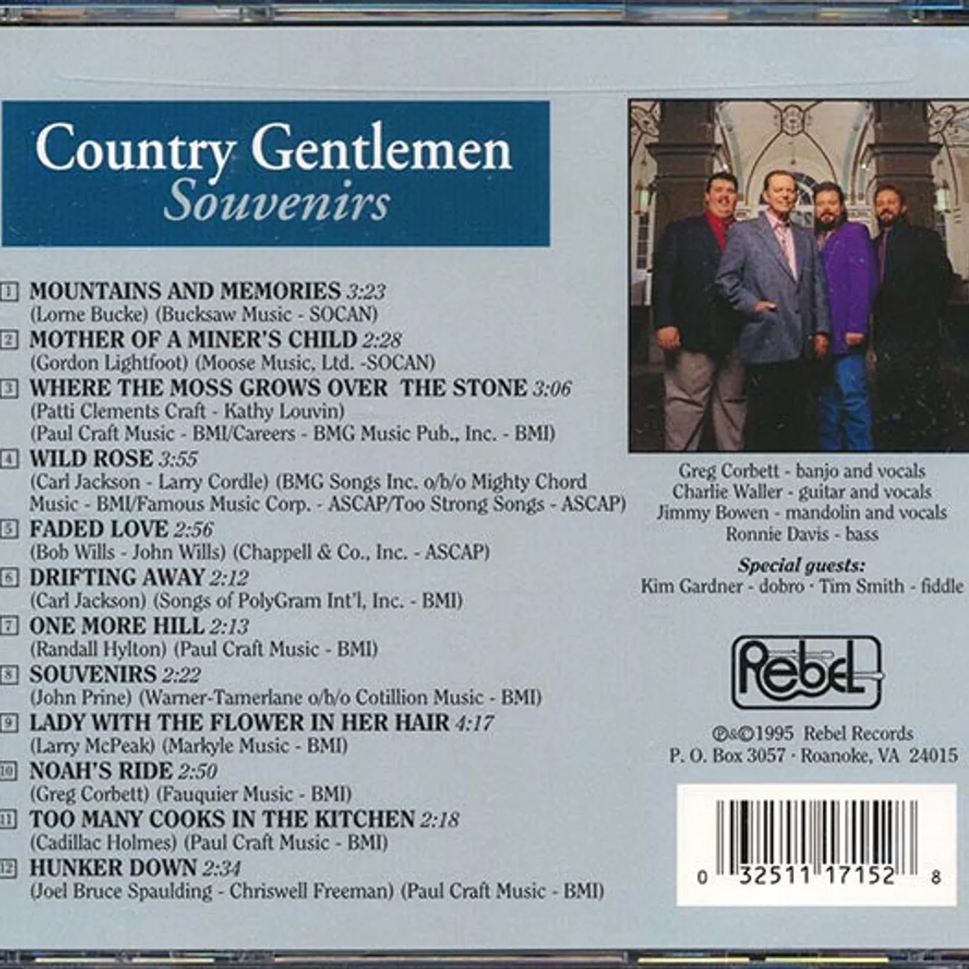 The Country Gentlemen  CD -  Souvenirs