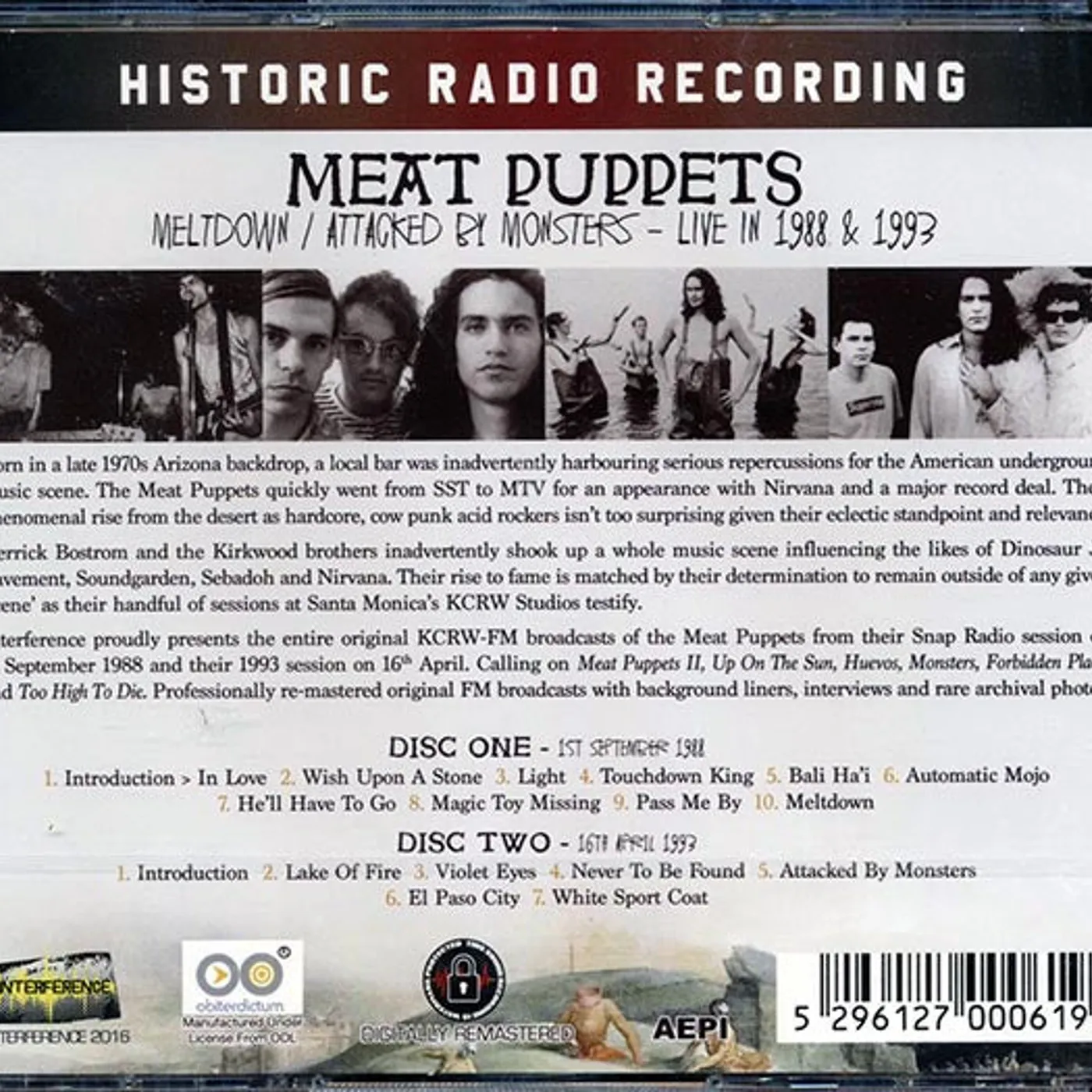 Meat Puppets  CD -  Meltdown + Attacked By Monsters: Live In 1988 And 1993 (2xCD) (remastered)