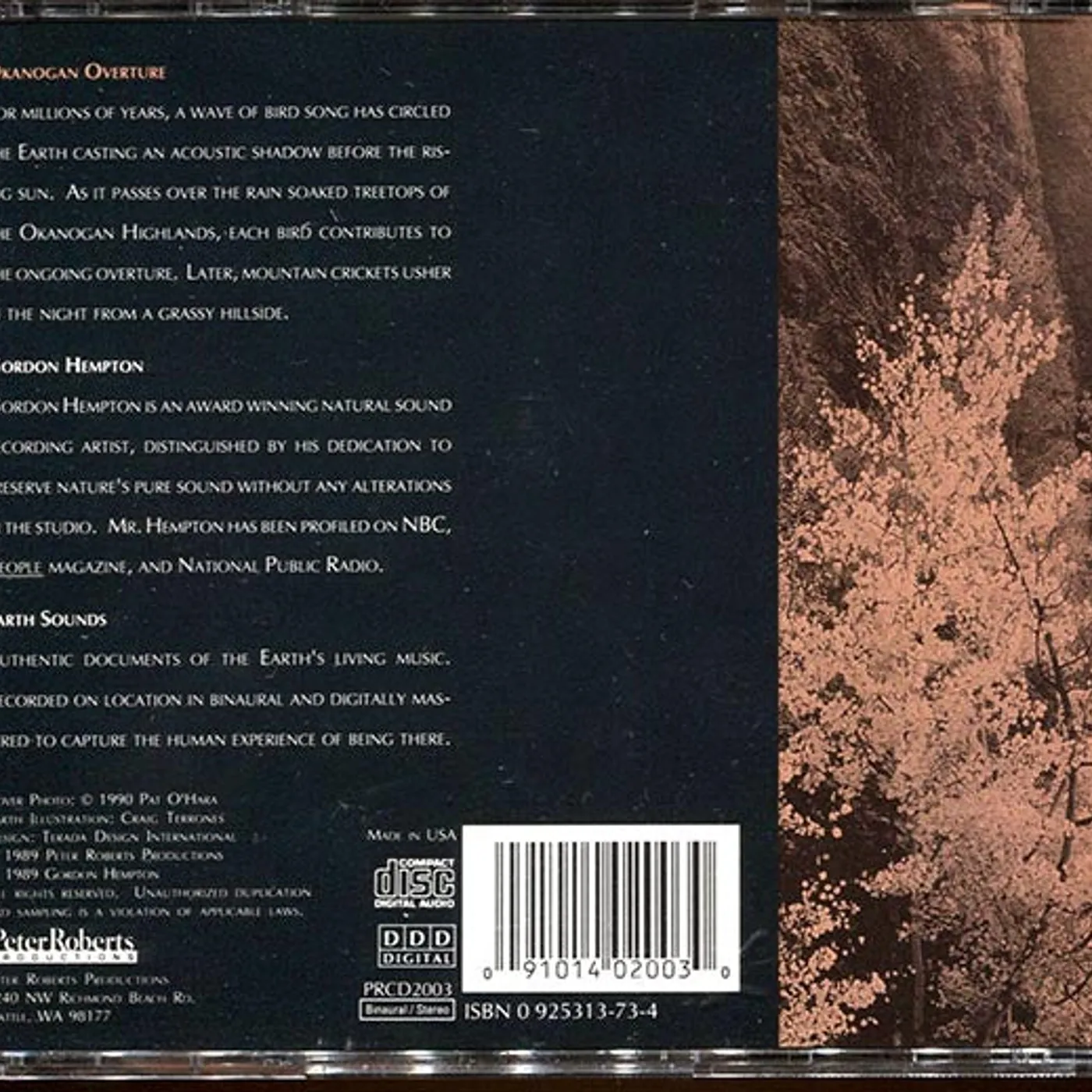 Gordon Hempton  CD -  Okanogan Overture