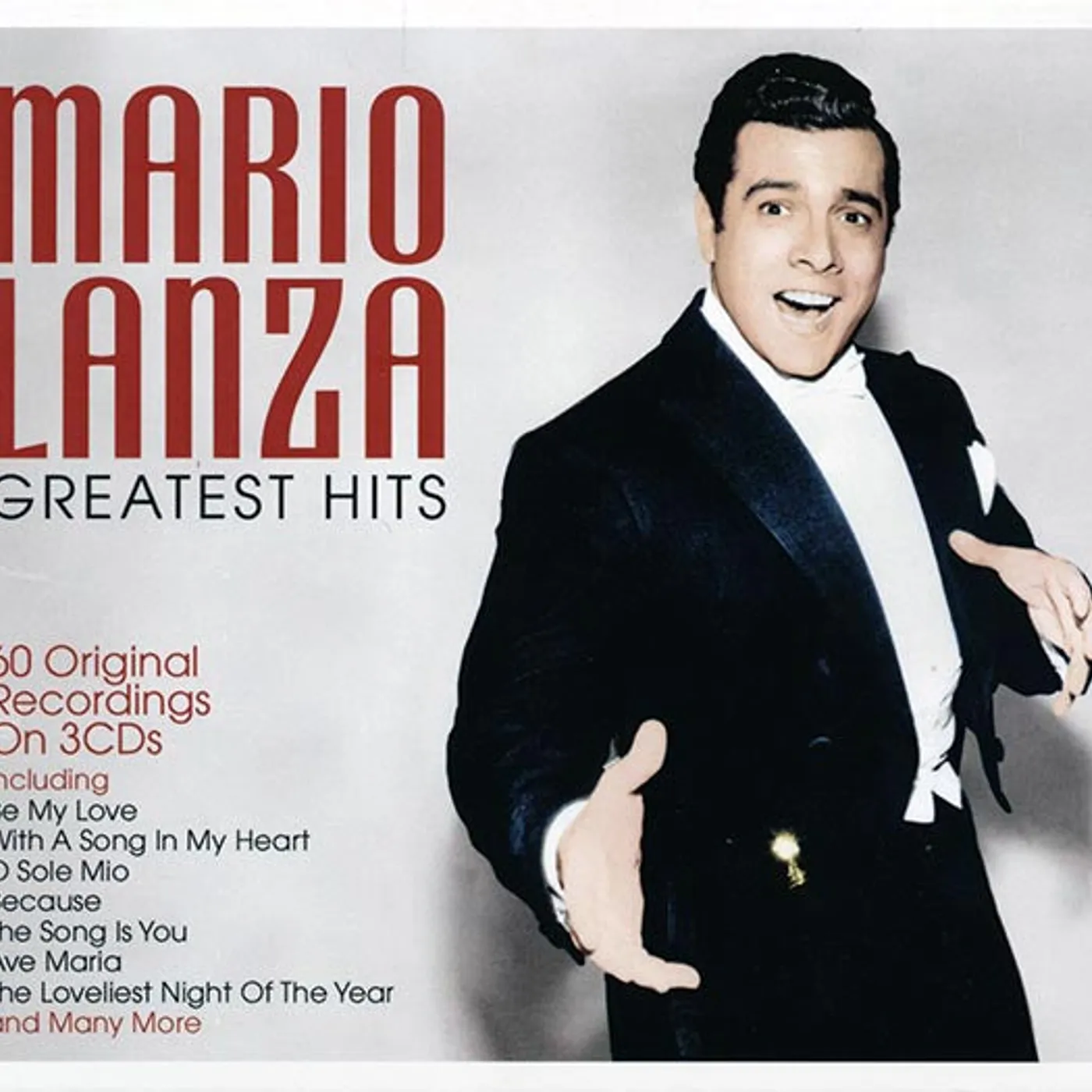 Mario Lanza  CD -  Greatest Hits: 60 Original Recordings (60 tracks) (3xCD) (deluxe 3 fold digipak)