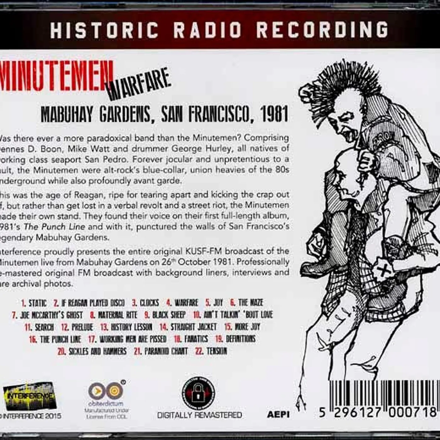 Minutemen  CD -  Warfare: Mabuhay Gardens, San Francisco, 1981