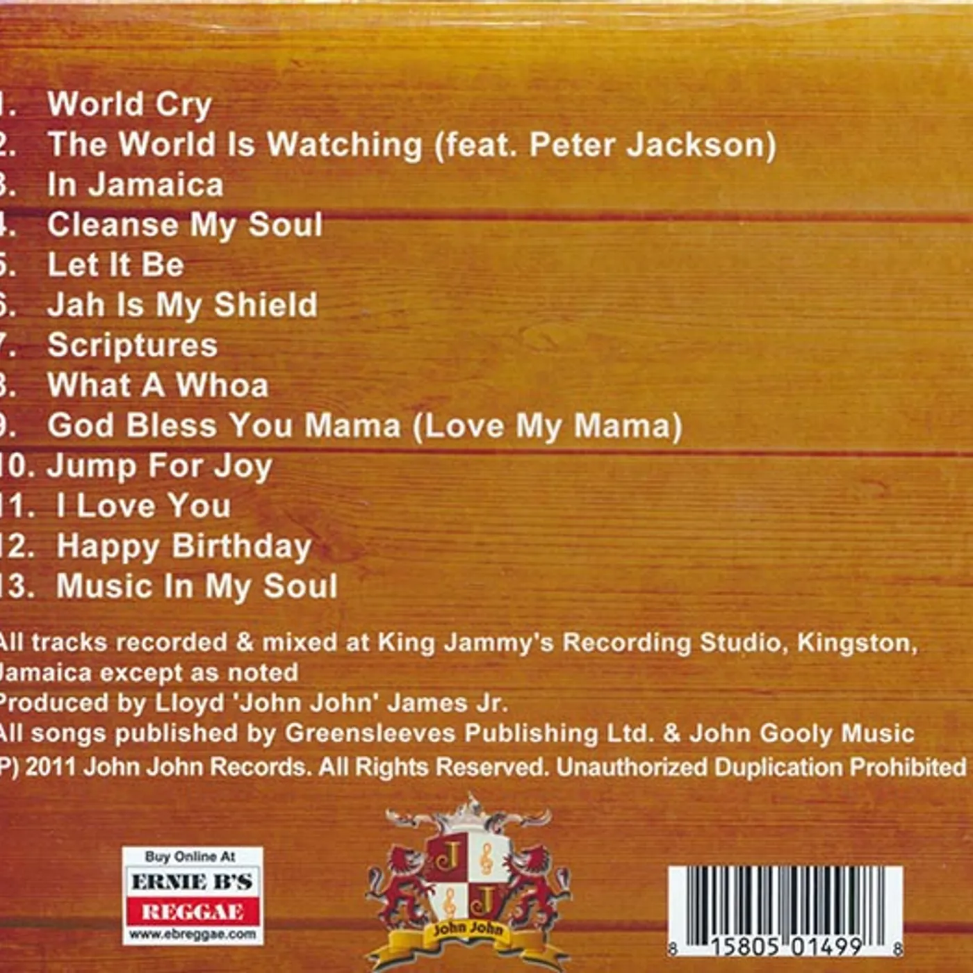 Sizzla  CD -  The Scriptures: Music In My Soul