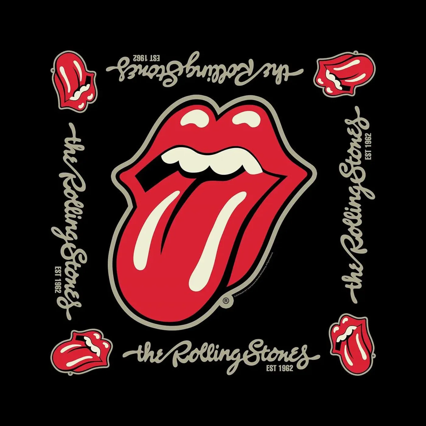 The Rolling Stones Bandana -  Est. 1962