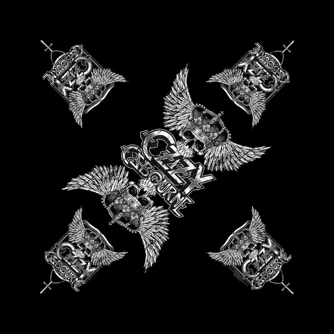 Ozzy Osbourne Bandana -  Skull & Wings