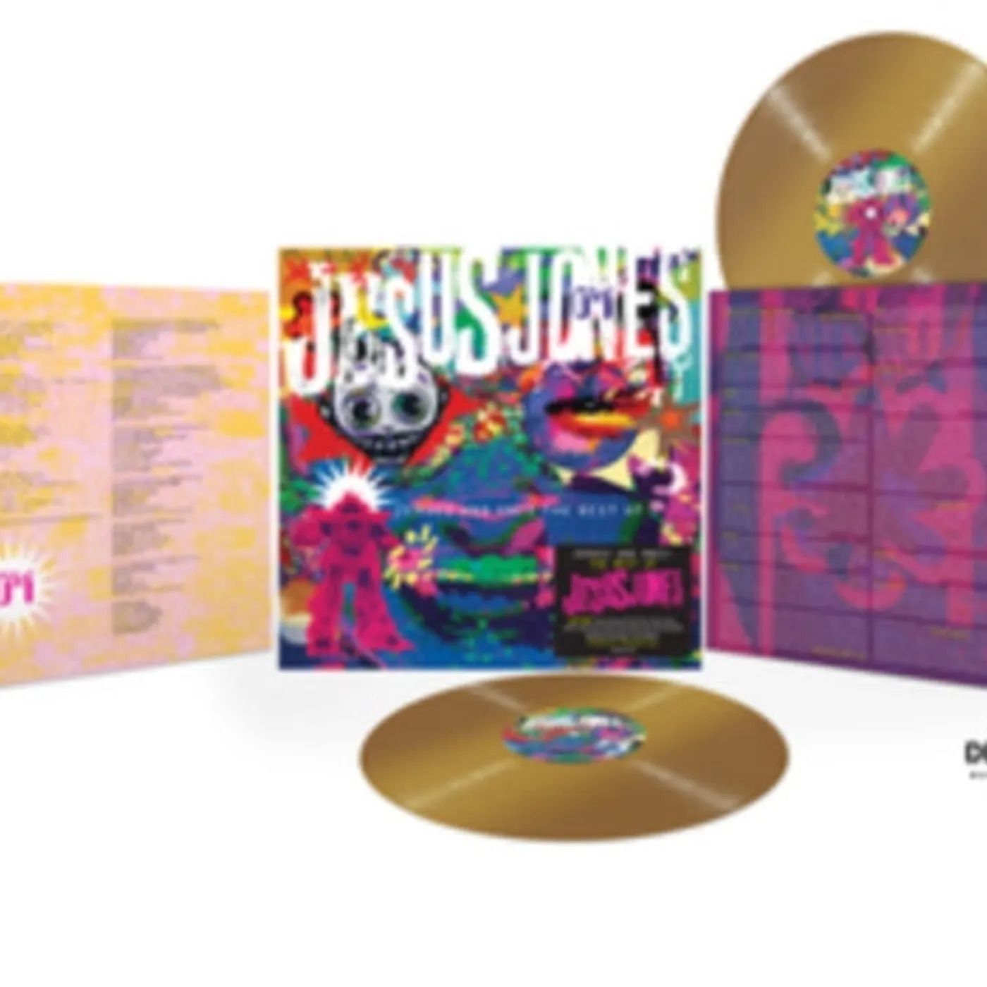 Jesus Jones LP Vinyl Record  Zeroes And Ones  The Best Of (Gold Vinyl)