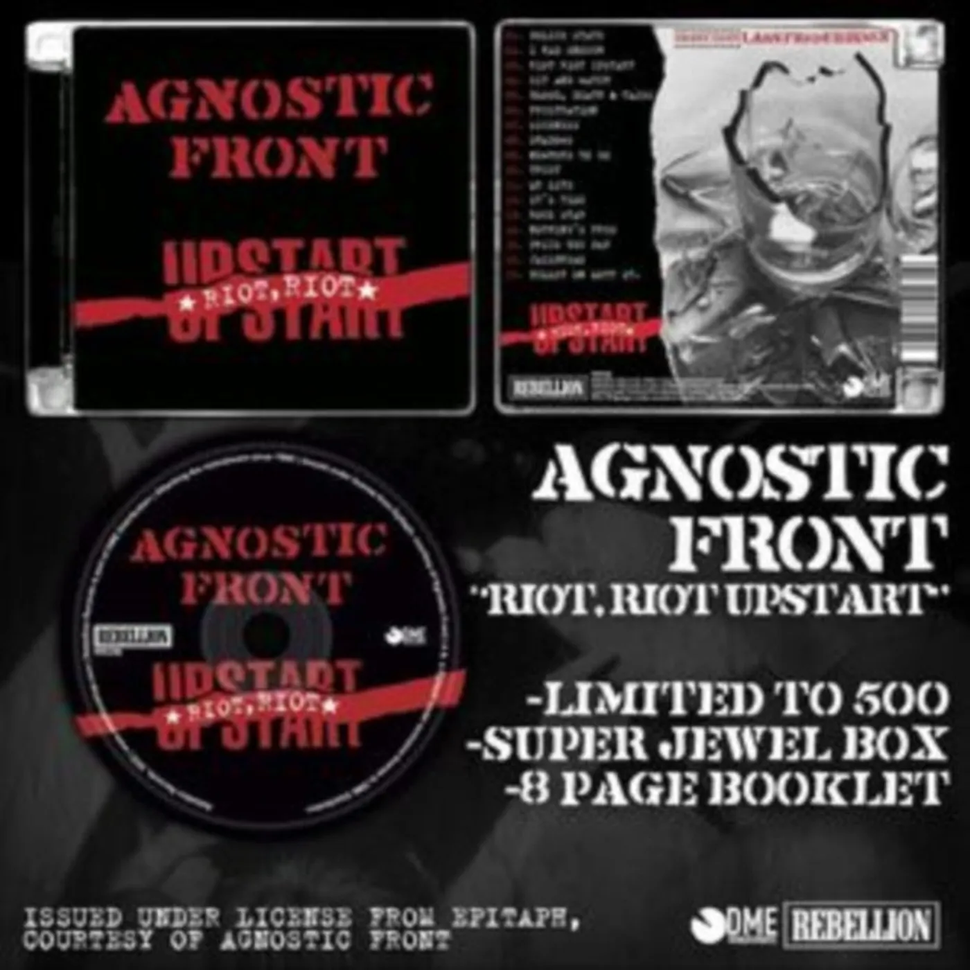 Agnostic Front CD - Riot Riot Upstart