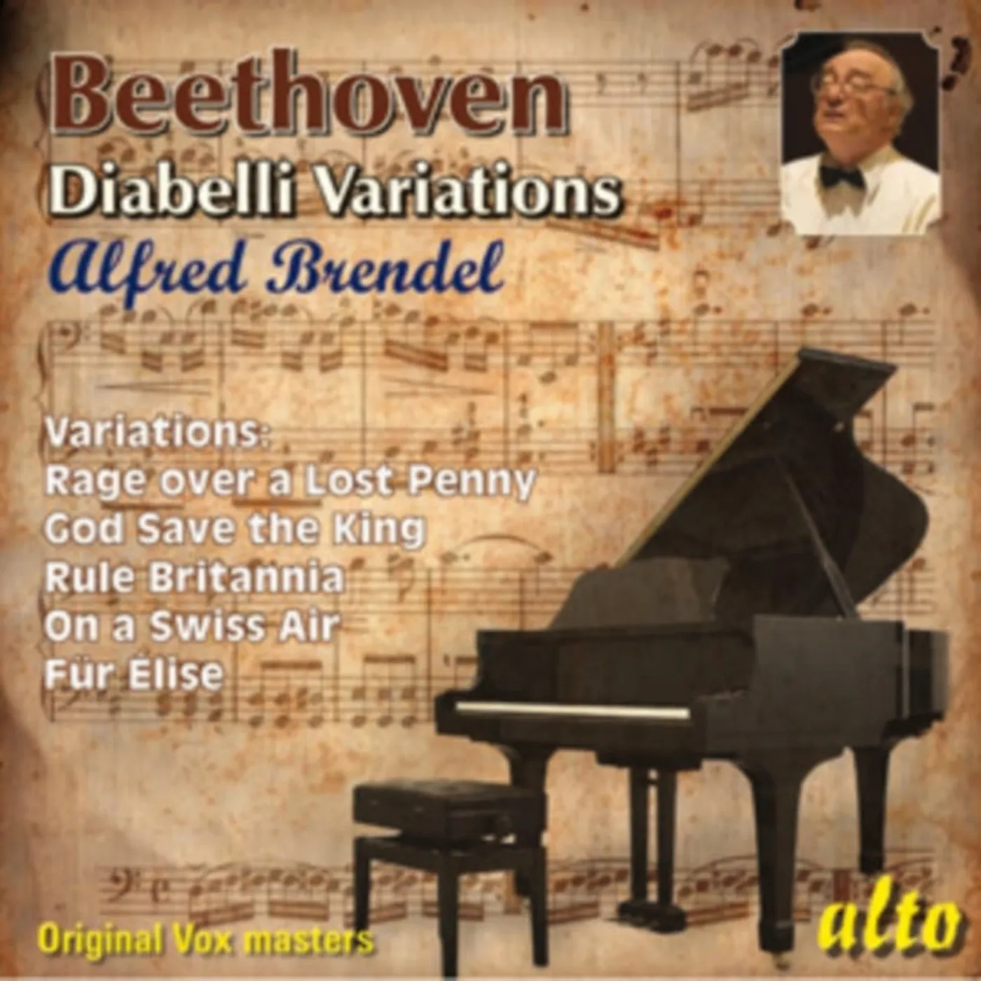 Alfred Brendel CD - Beethoven Diabelli Variations / God Save King / Rule Britannia / Other Vars