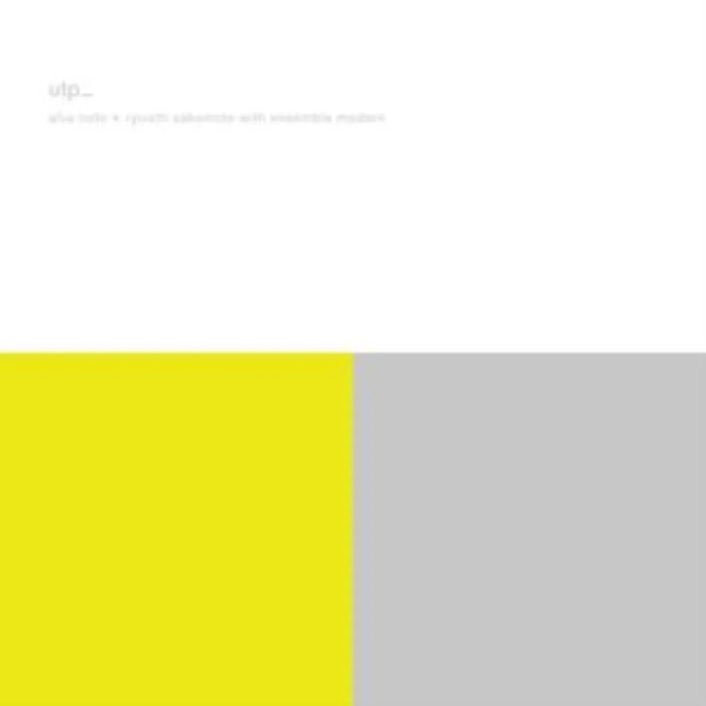 Alva Noto And Ryuichi Sakamoto CD - Utp_ (Remaster)
