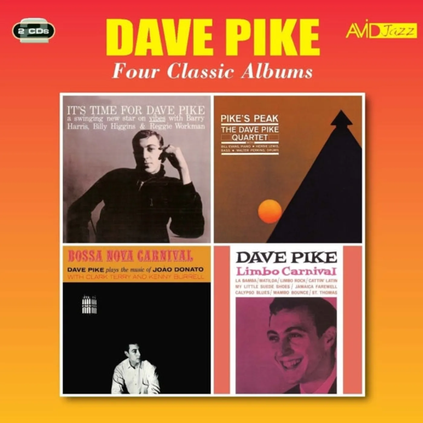 Dave Pike CD - Four Classic Albums (It's Time For Dave Pike / Pike's Peak / Bossa Nova Carnival / Limbo Carnival)