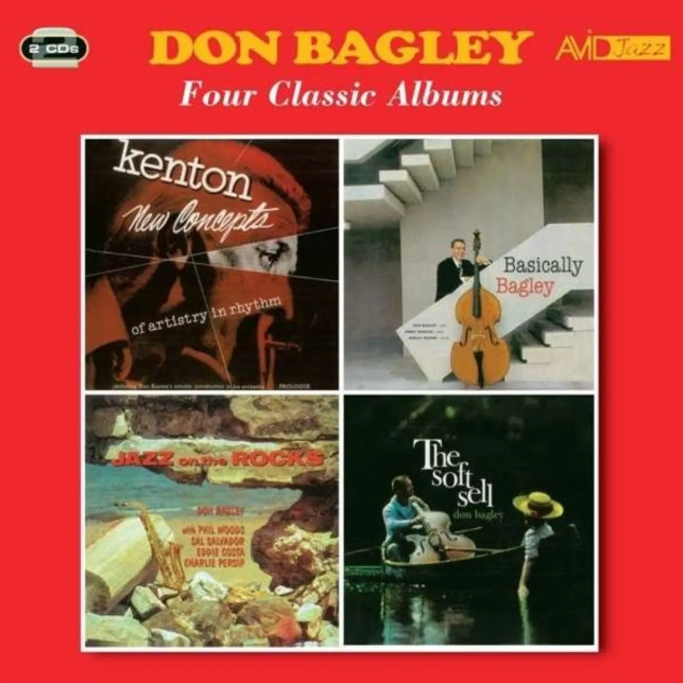 Don Bagley CD - Four Classic Albums (Stan Kenton New Concepts Of Artist: ry In Rhythm / Basically Bagley / Jazz On The Rocks / The Soft Sell)