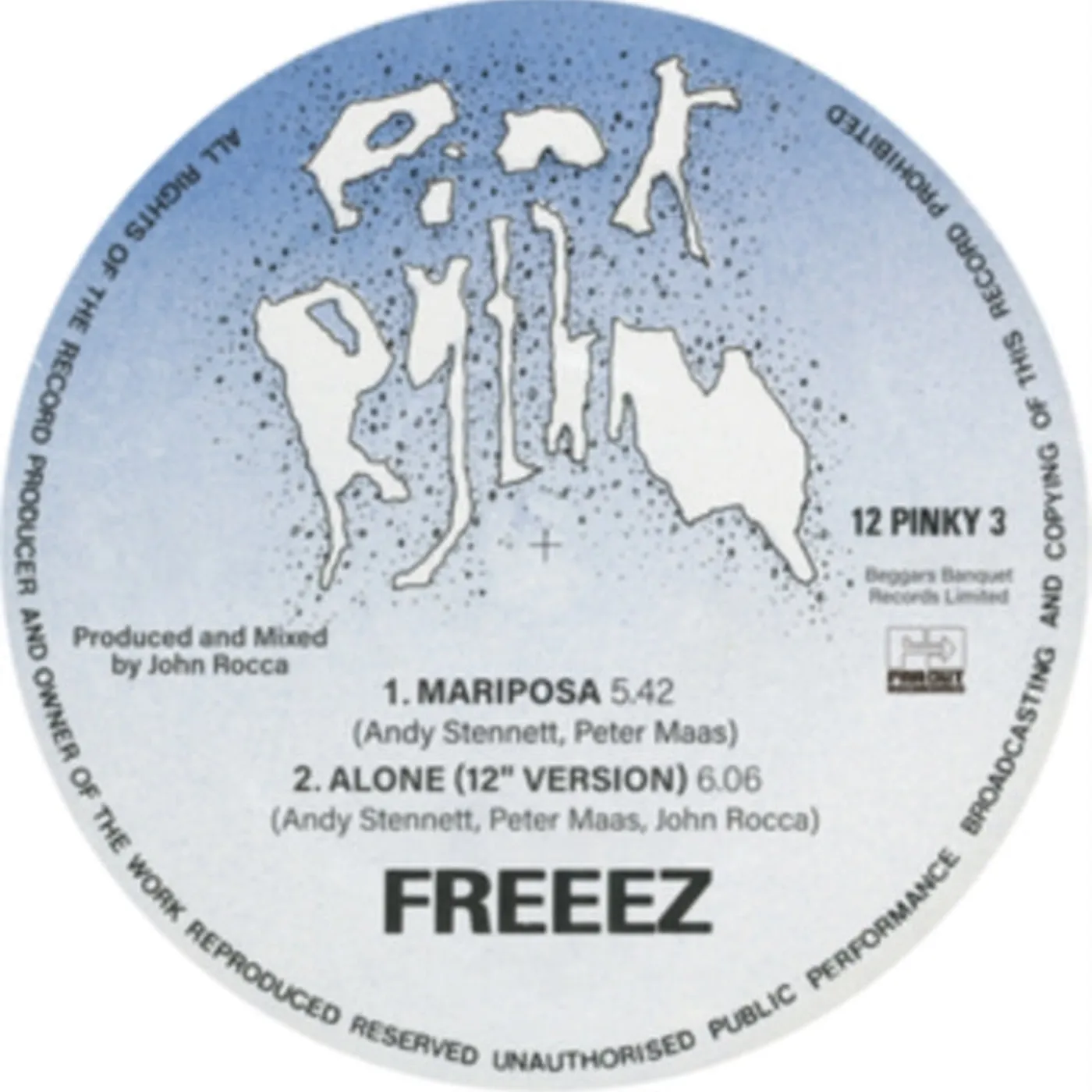 Freeez LP Vinyl Record - Mariposa/ Alone