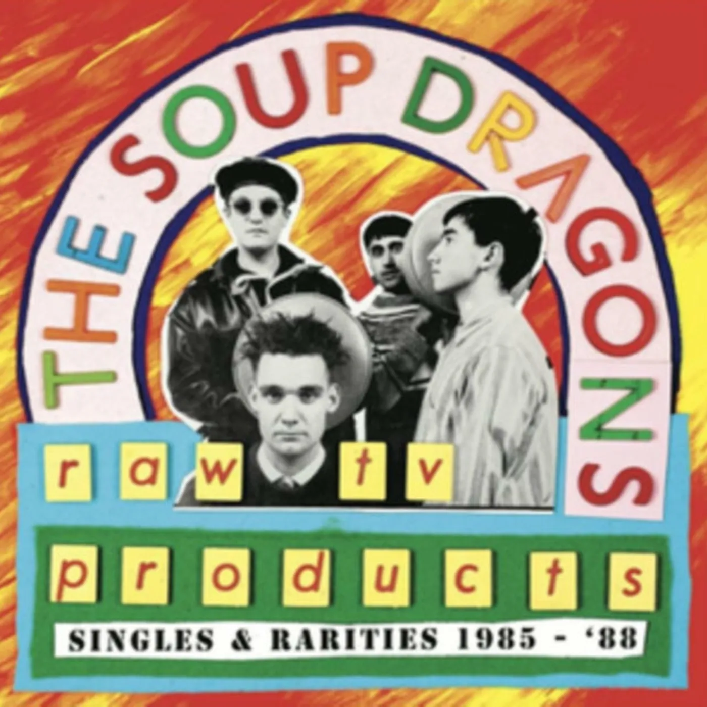 The Soup Dragons LP Vinyl Record - Raw Tv Products - Singles & Rarities 19 85-88 (Red Vinyl)