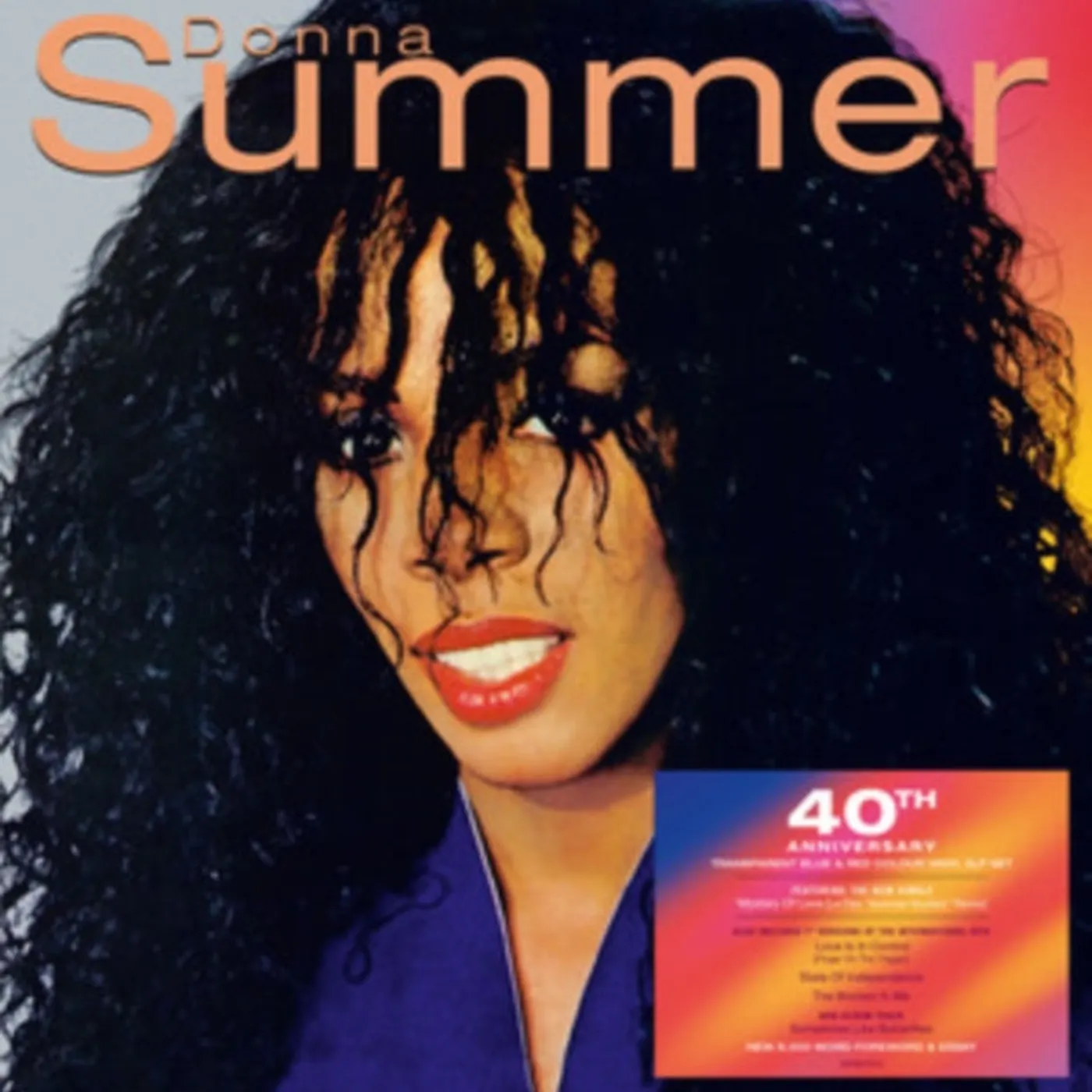 Donna Summer LP Vinyl Record - Donna Summer (40th Anniversary Edition) (Blue/Red Vinyl)