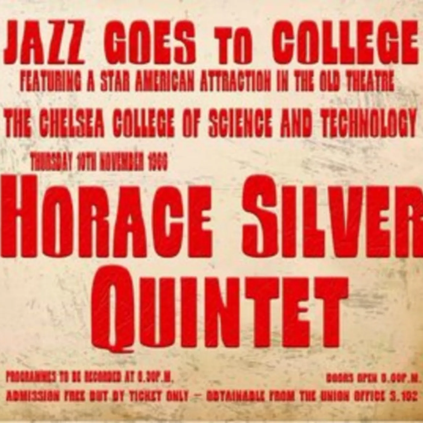 Horace Silver Quintet CD - The 1966 Jazz Goes To College Broadcast