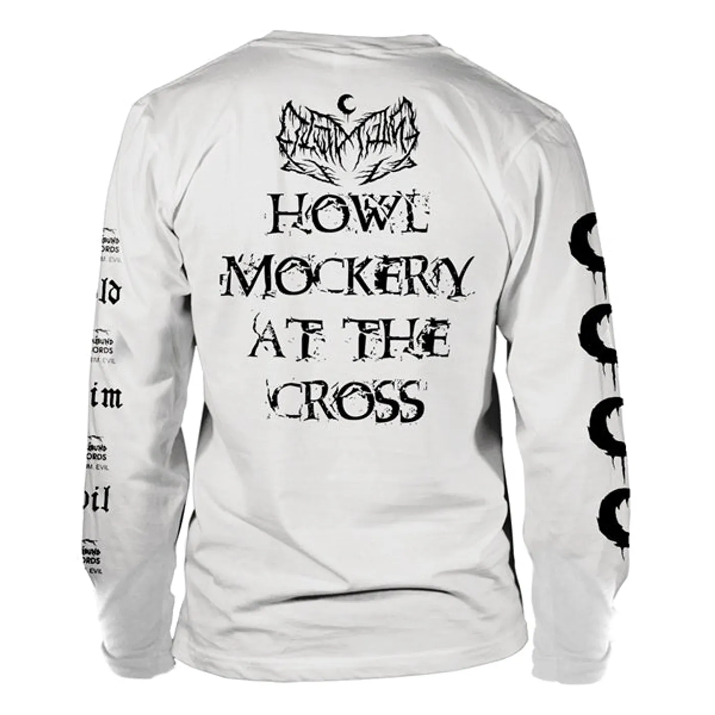 Leviathan Long Sleeve T Shirt - Howl (White)