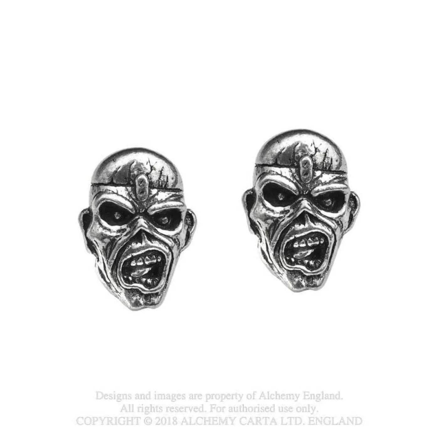  Iron Maiden Earrings - Piece Of Mind Eddie