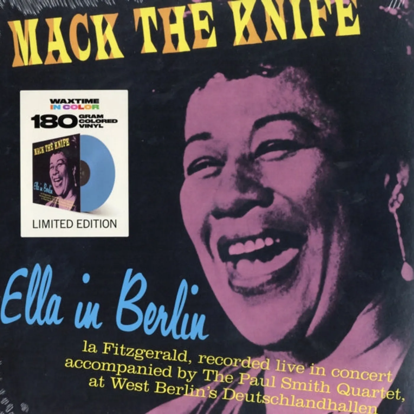 Ella Fitzgerald LP Vinyl Record - Ella In Berlin (Mack The Knife) (Limited Blue Vinyl)
