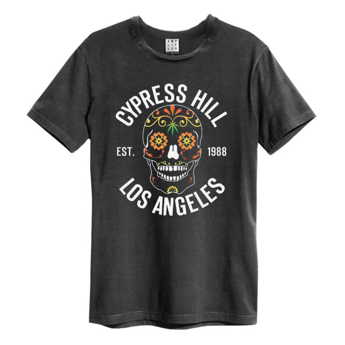 Cypress Hill T Shirt - Floral Skull Amplified Vintage