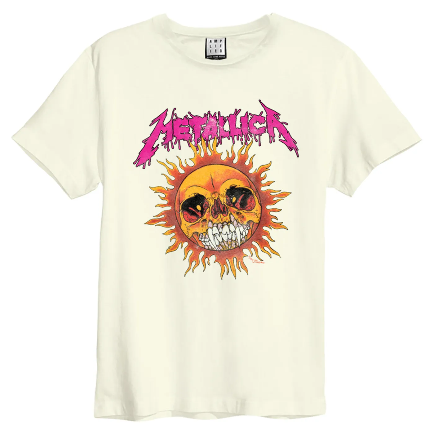 Metallica T Shirt - Neon Sun Amplified Vintage