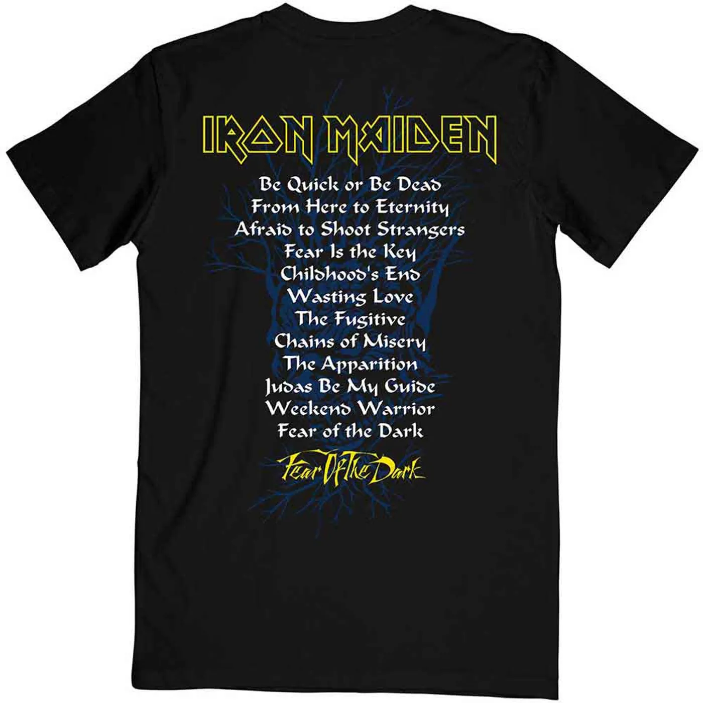 Iron Maiden T Shirt - FOTD Album Tracklisting