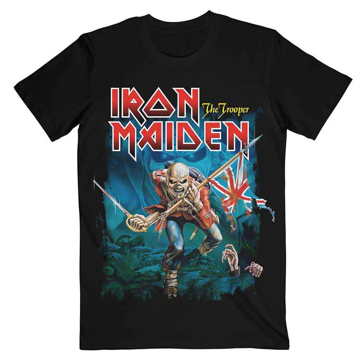 Iron Maiden T Shirt - Trooper Eddie Large Eyes