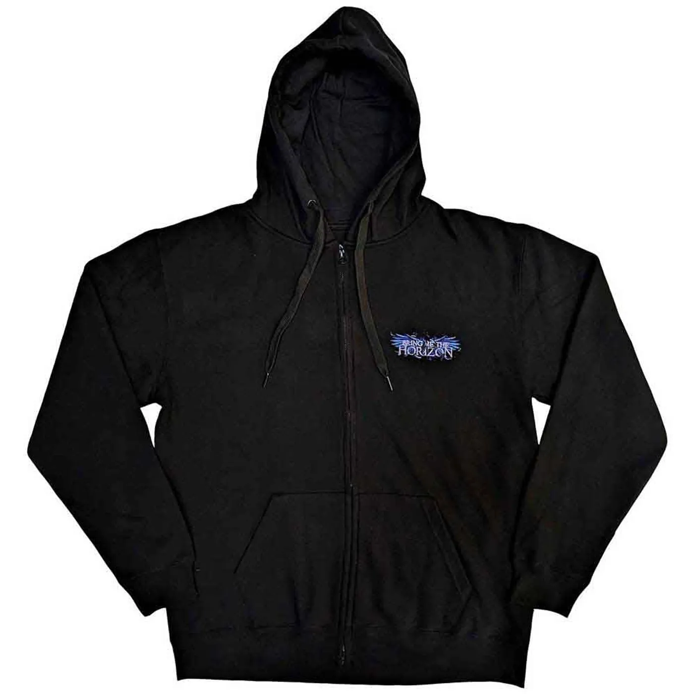 Bring Me The Horizon Zip Hoodie - Blue Crow Wings