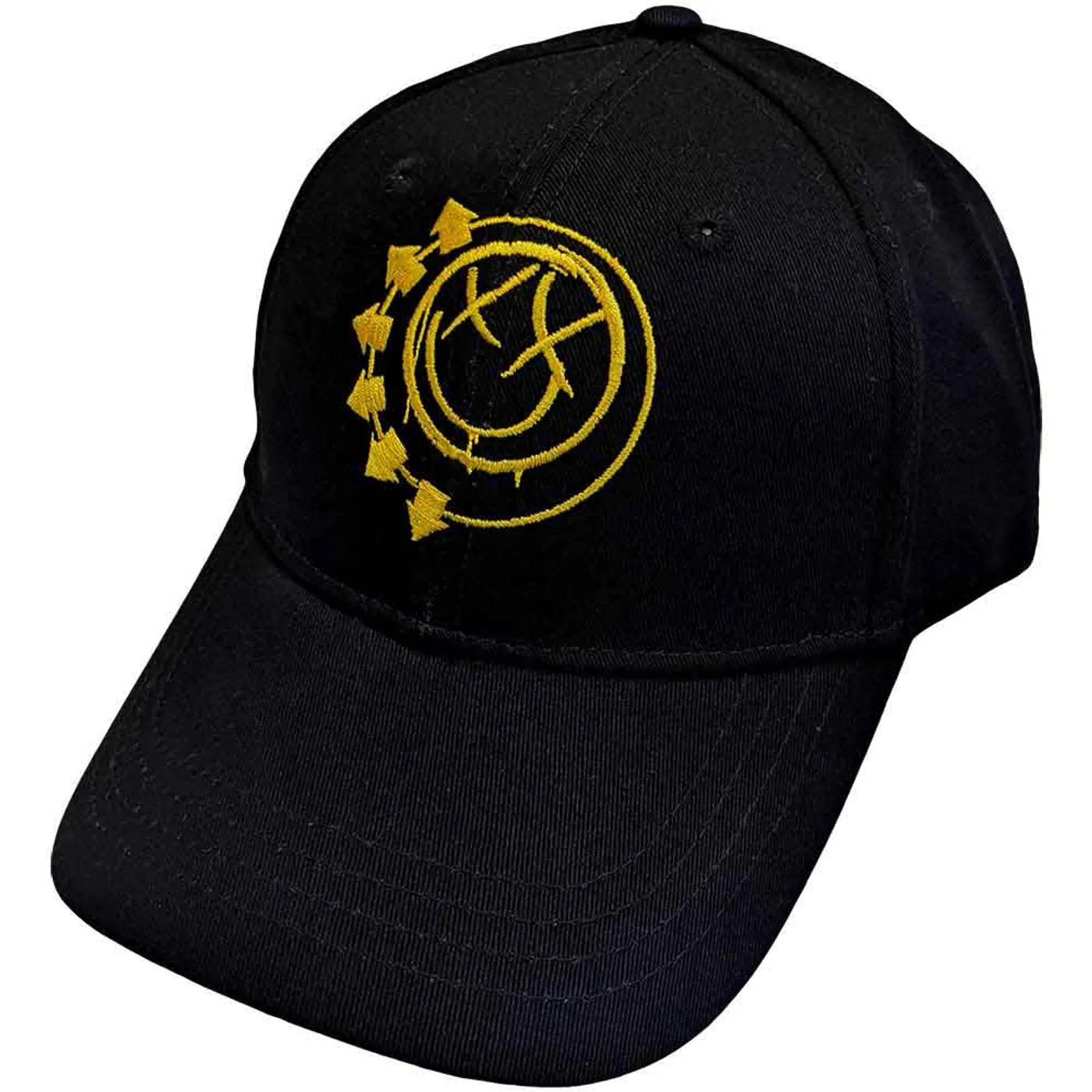 Blink-182 Baseball Cap - Yellow Six-Arrow Smile