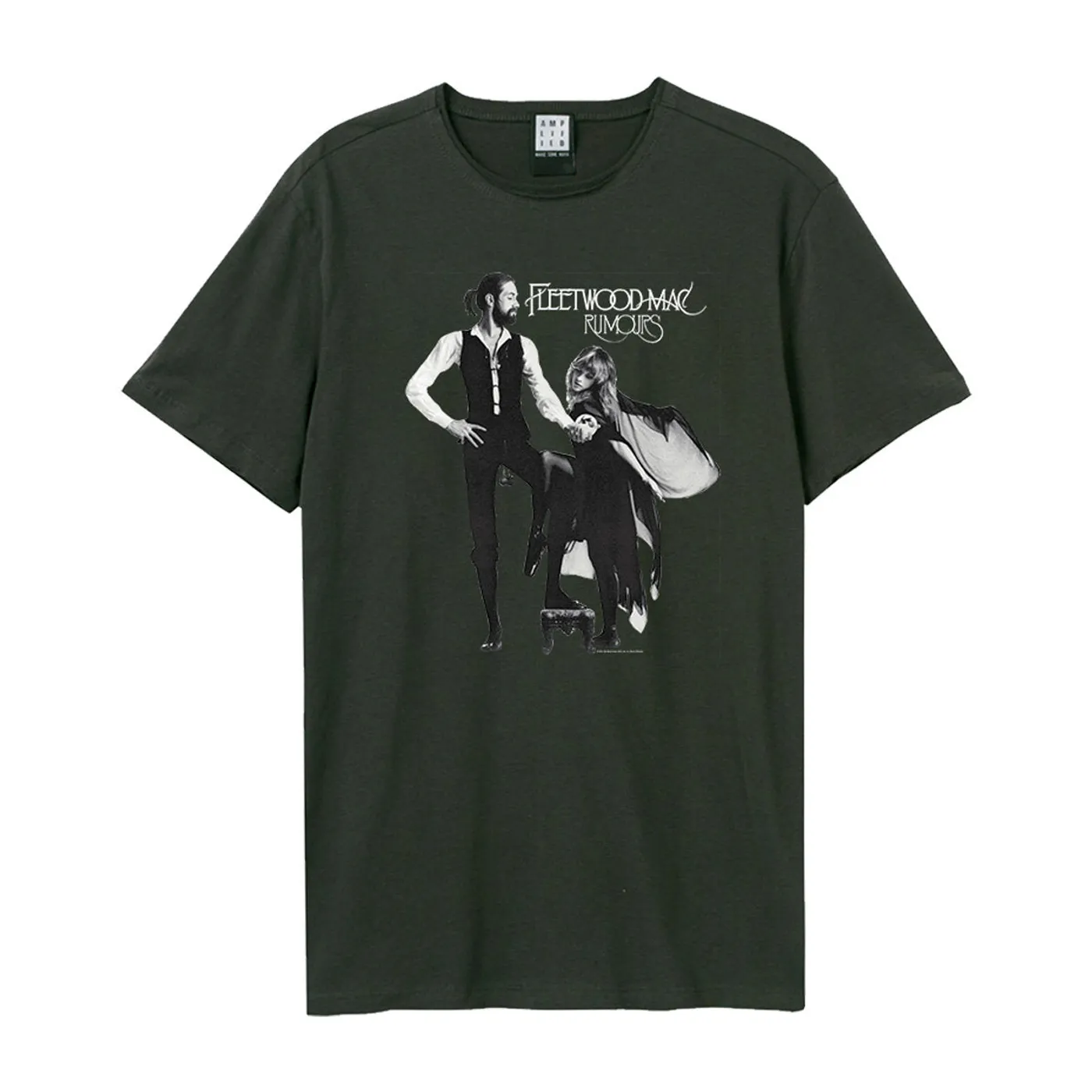 Fleetwood Mac T Shirt - Rumours Charcoal Amplified Vintage