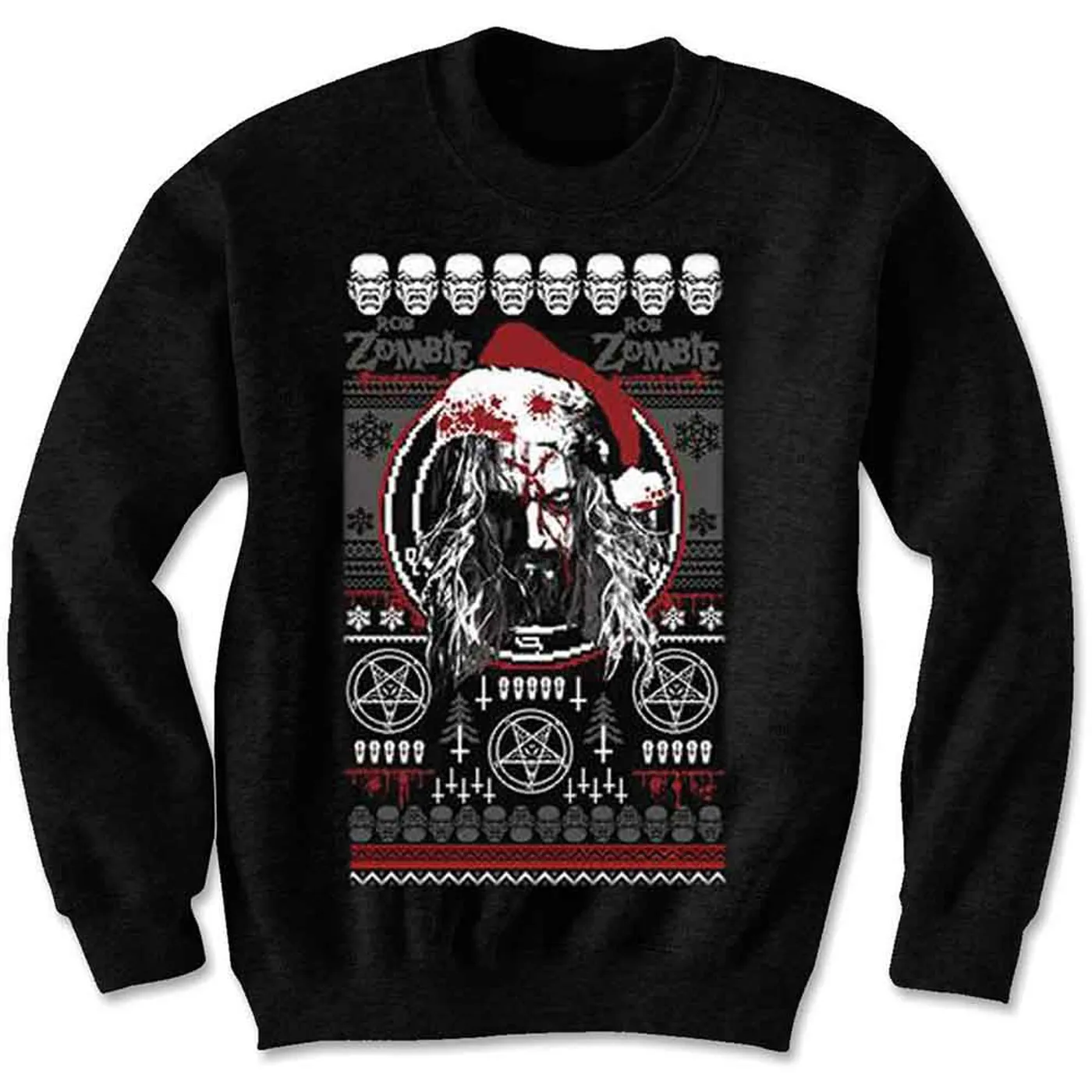 Rob Zombie Sweatshirt - Bloody Santa