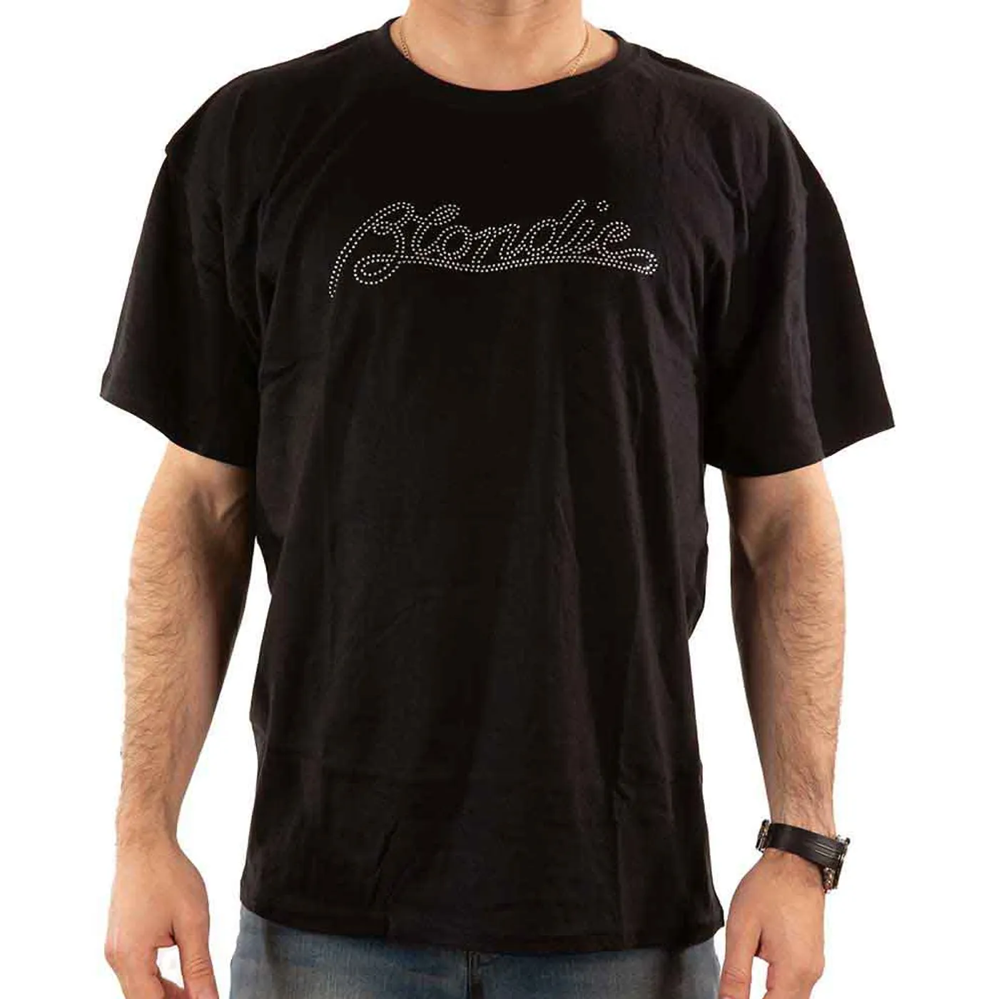 Blondie T Shirt - Logo Diamante