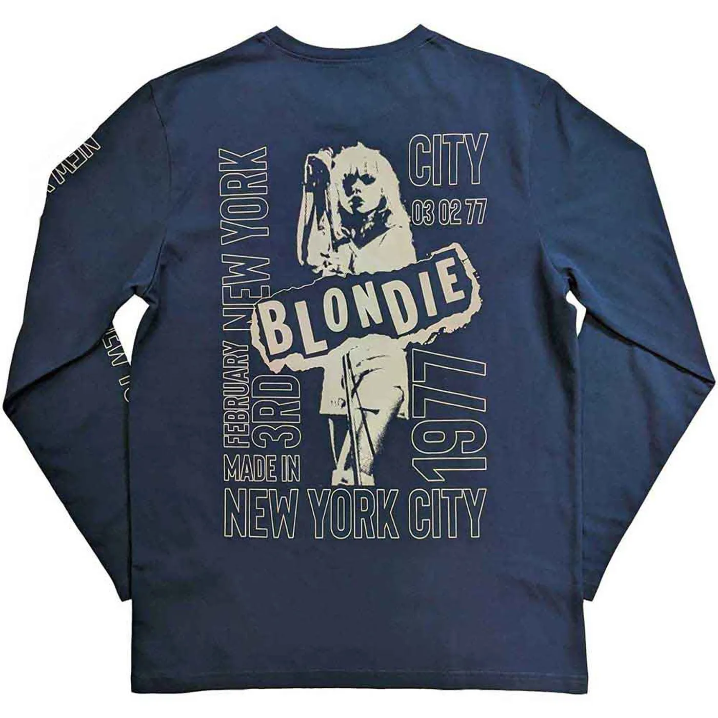 Blondie Long Sleeve T Shirt - NYC '77