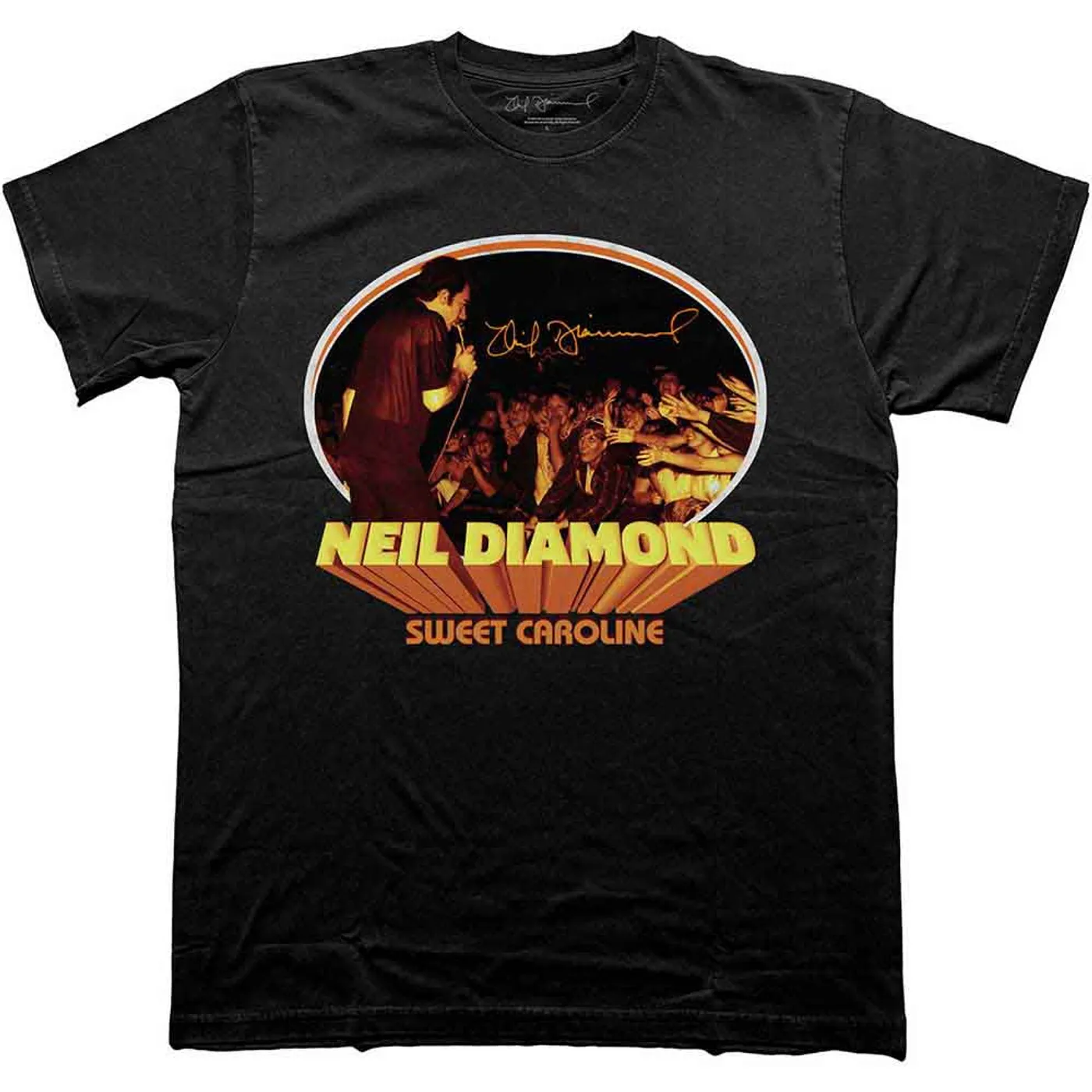 Neil Diamond T Shirt - Sweet Caroline Oval