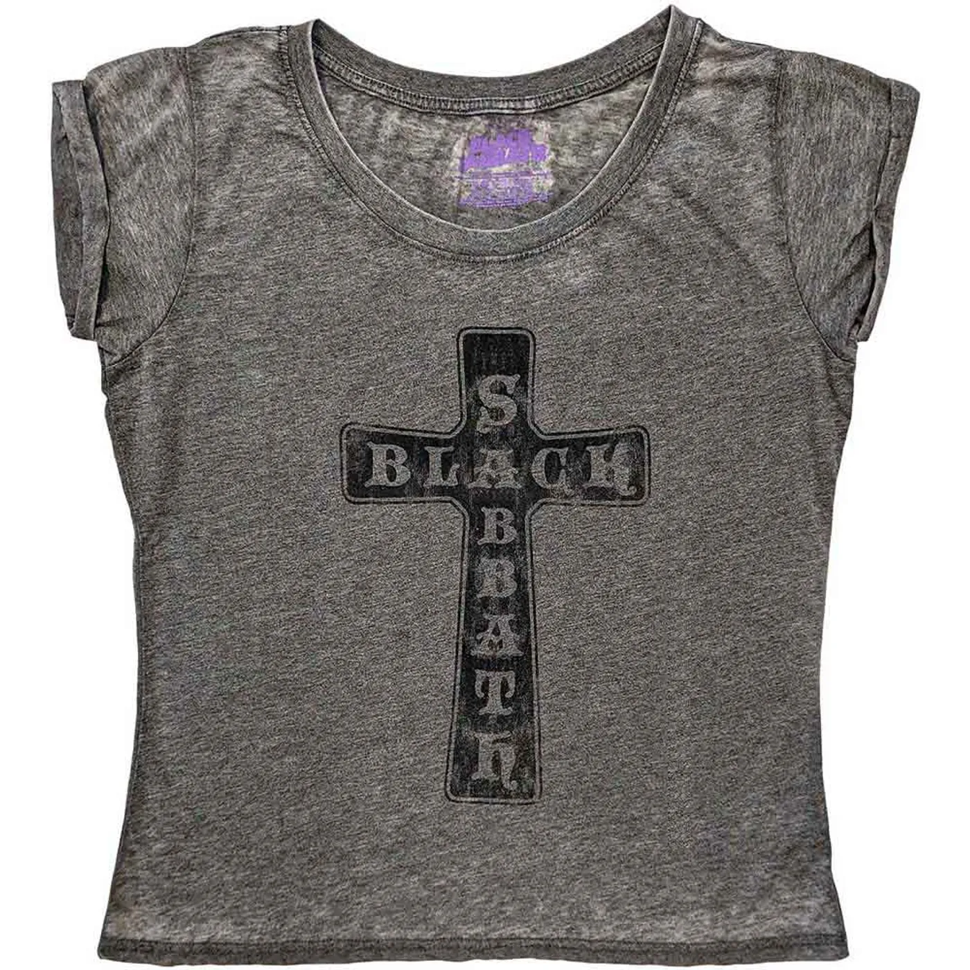 Black Sabbath Woman's T Shirt - Vtge Cross BO