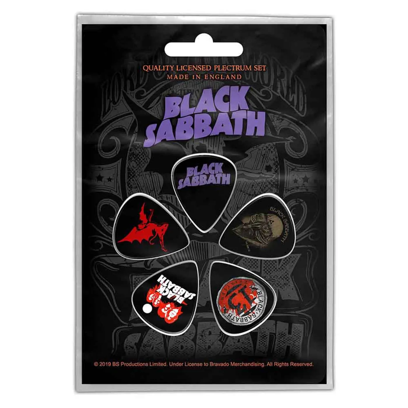 Black Sabbath Plectrum Multi-pack - Purple Logo