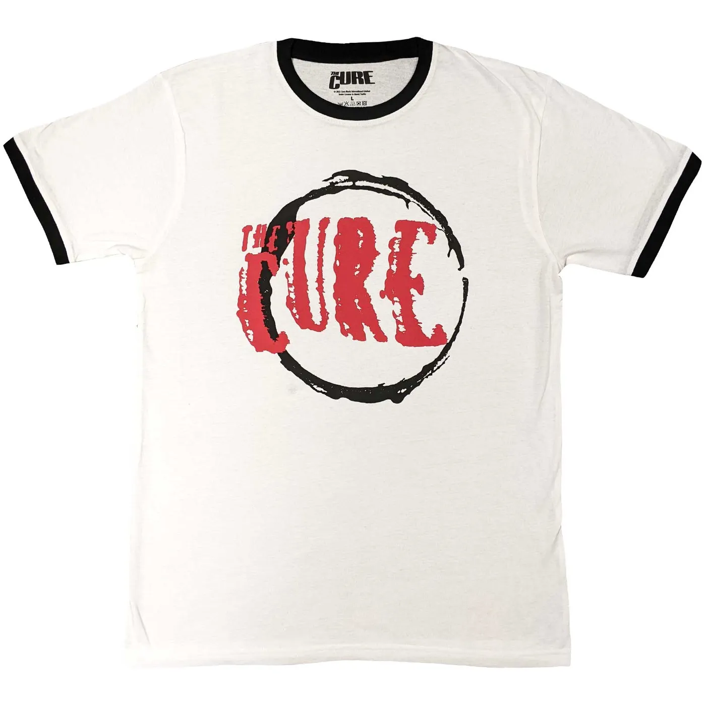 The Cure T Shirt - Circle Logo Ringer