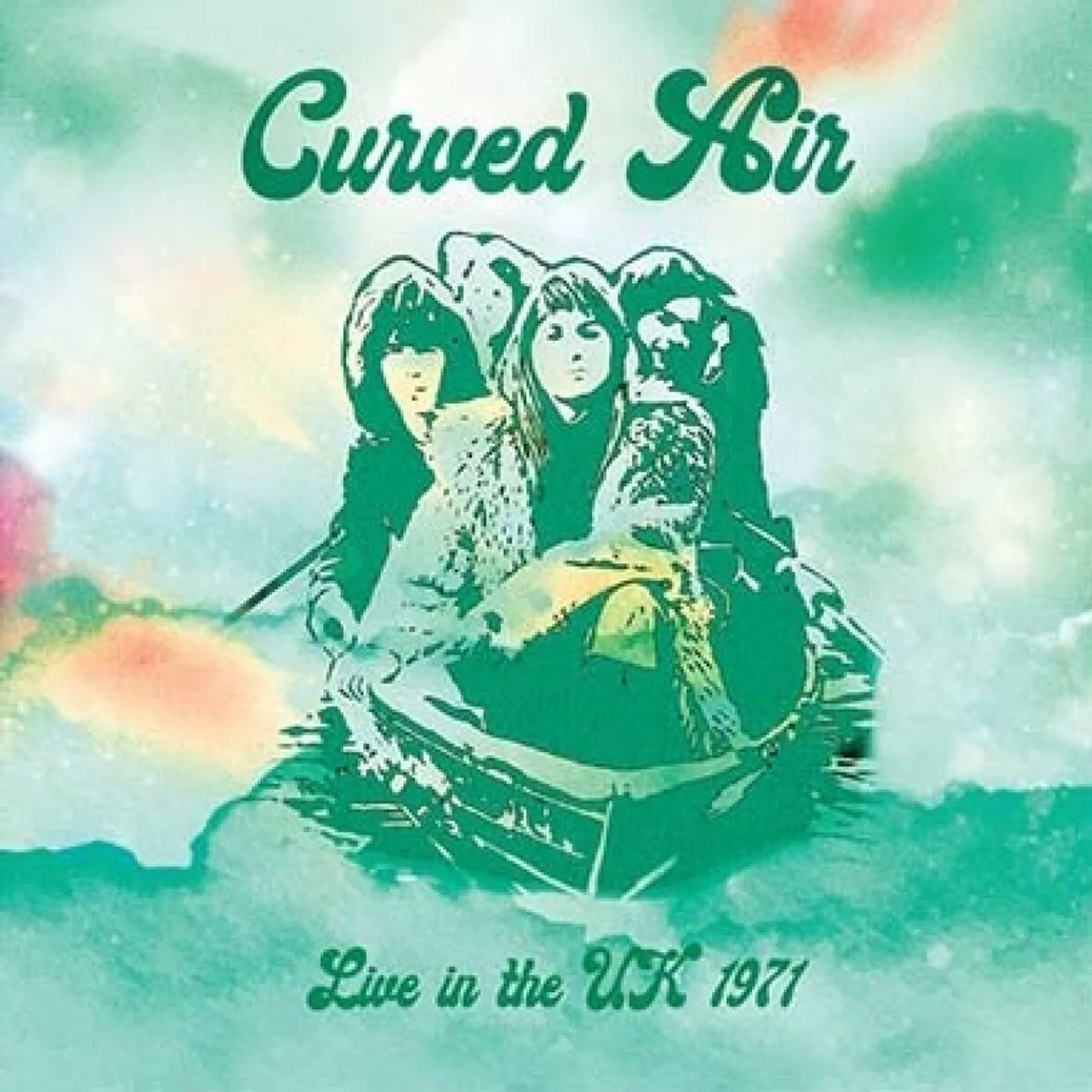 Curved Air LP - Live In The Uk 1971 (Light Green Vinyl)
