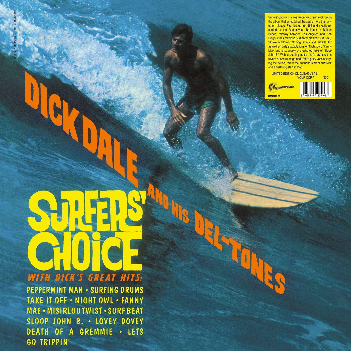 Dick Dale & His Del-Tones 480930 LP - Surfers' Choice (Clear Vinyl)